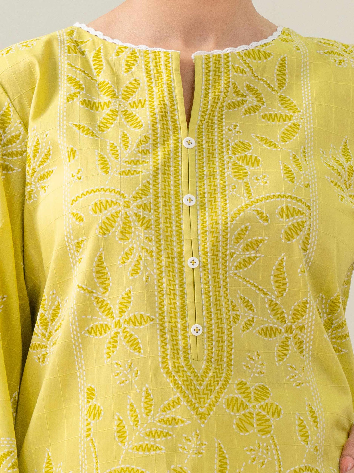 Lawn Kurti-Paste Print (Pret)