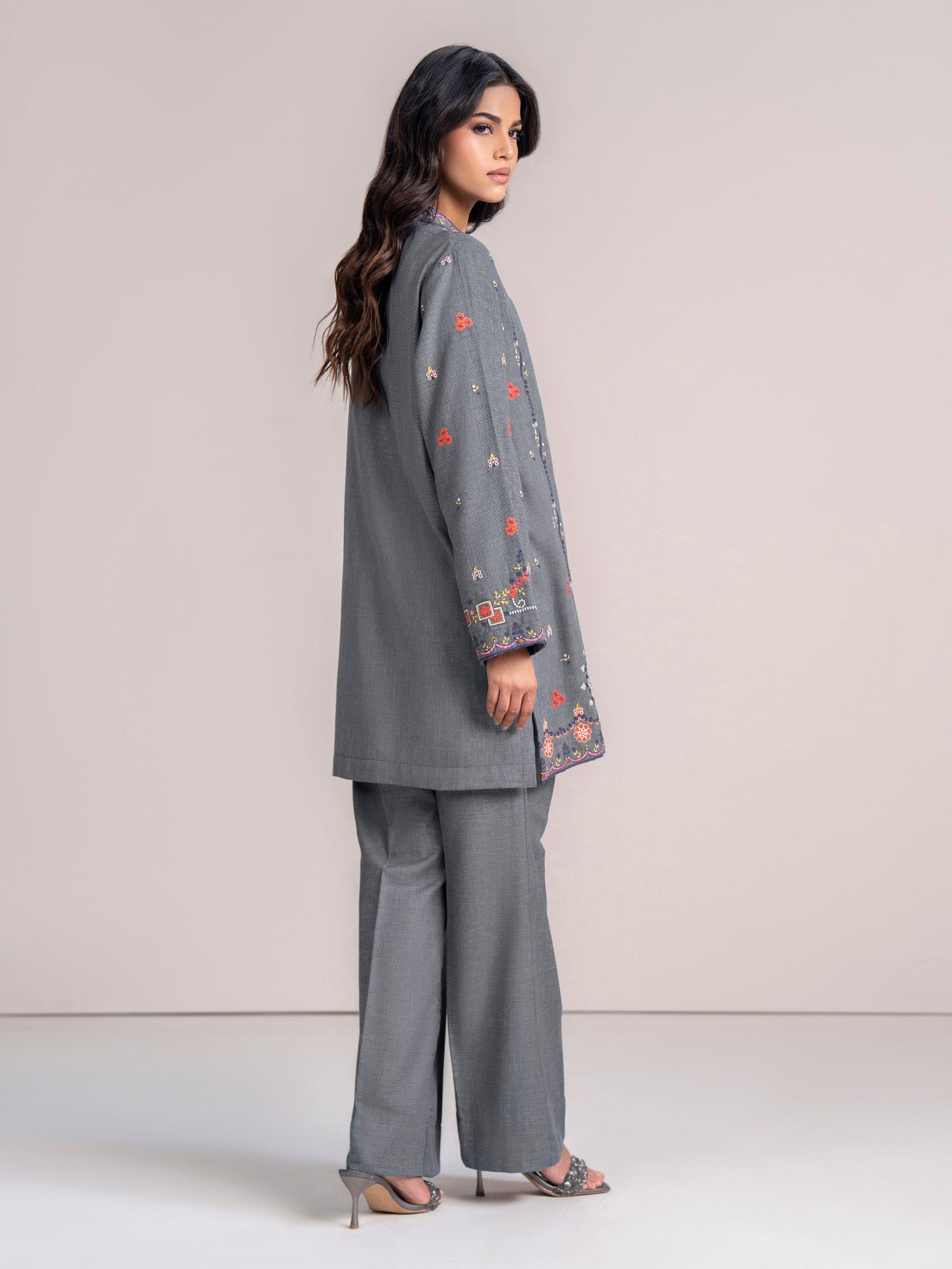 Yarn Dyed Co-ord- Embroidered