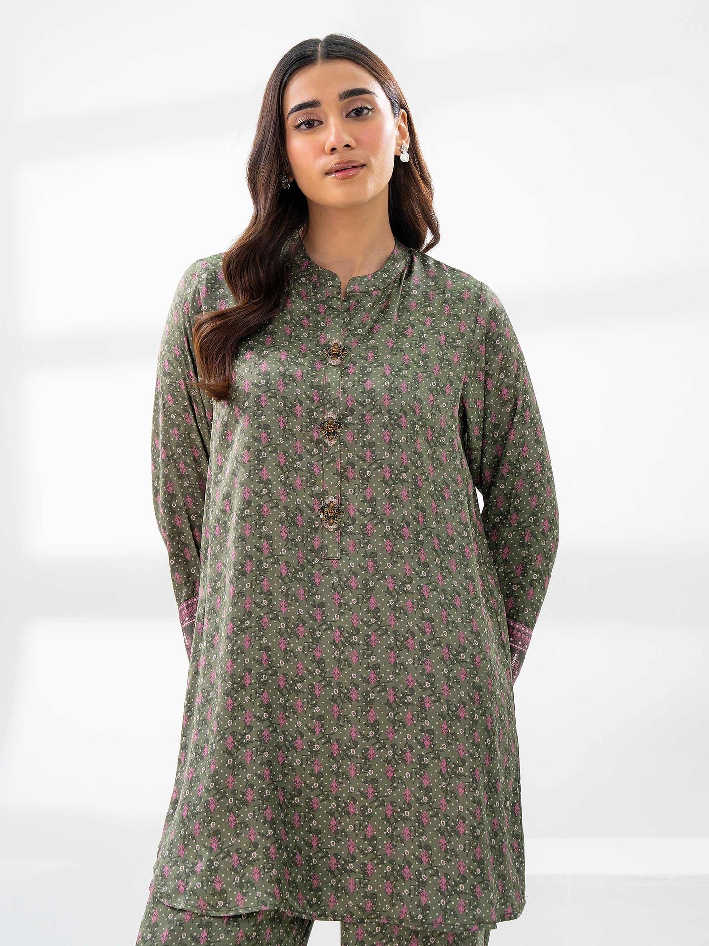 Silk Co-Ord Set-Printed (Pret)