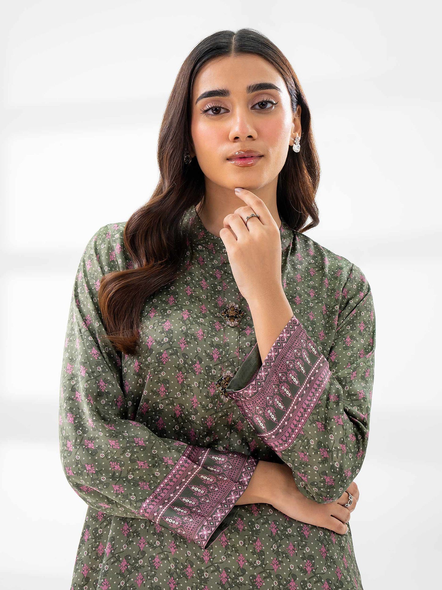 Silk Co-Ord Set-Printed (Pret)