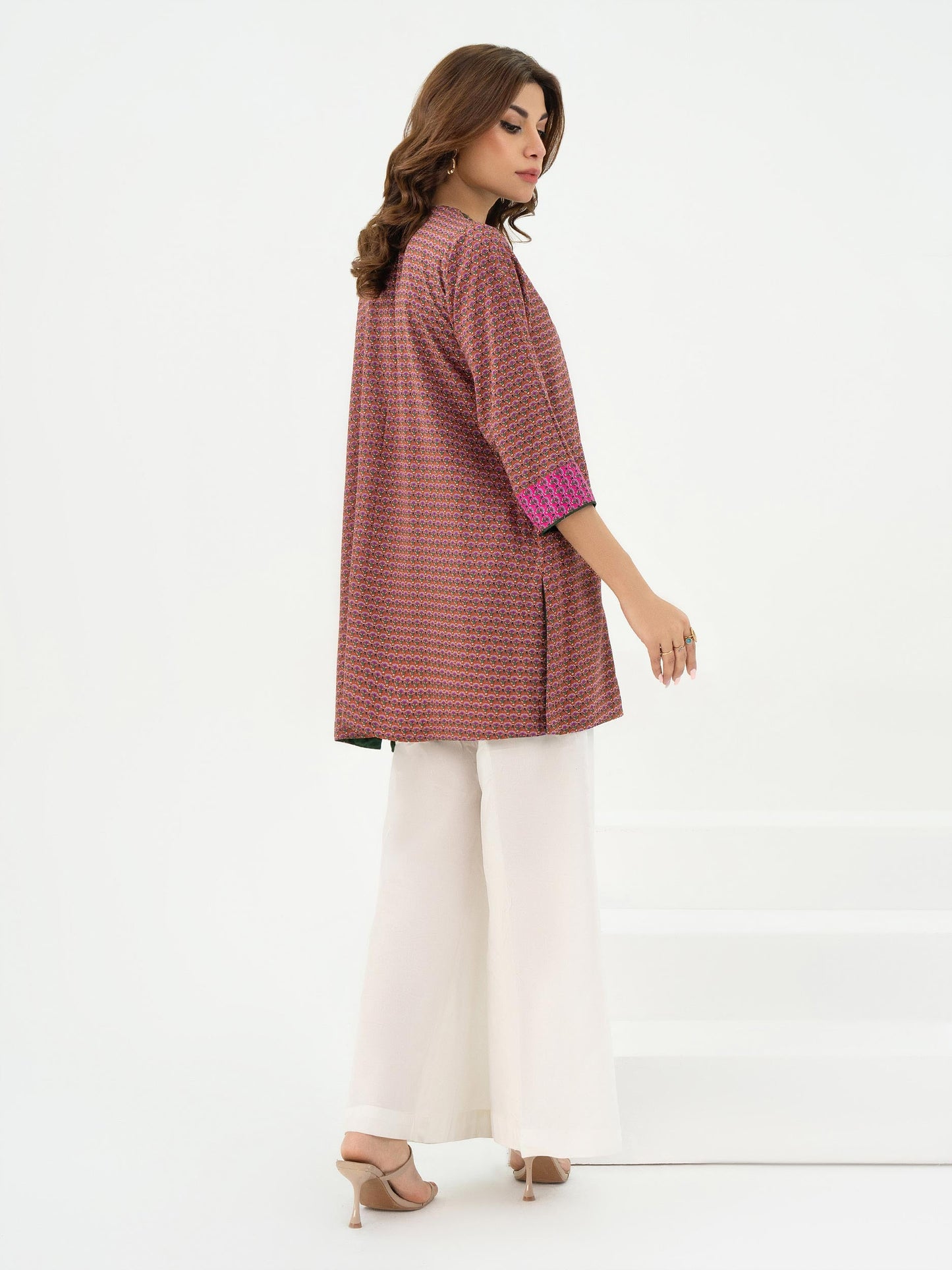 Linen Top-Embroidered (Pret)