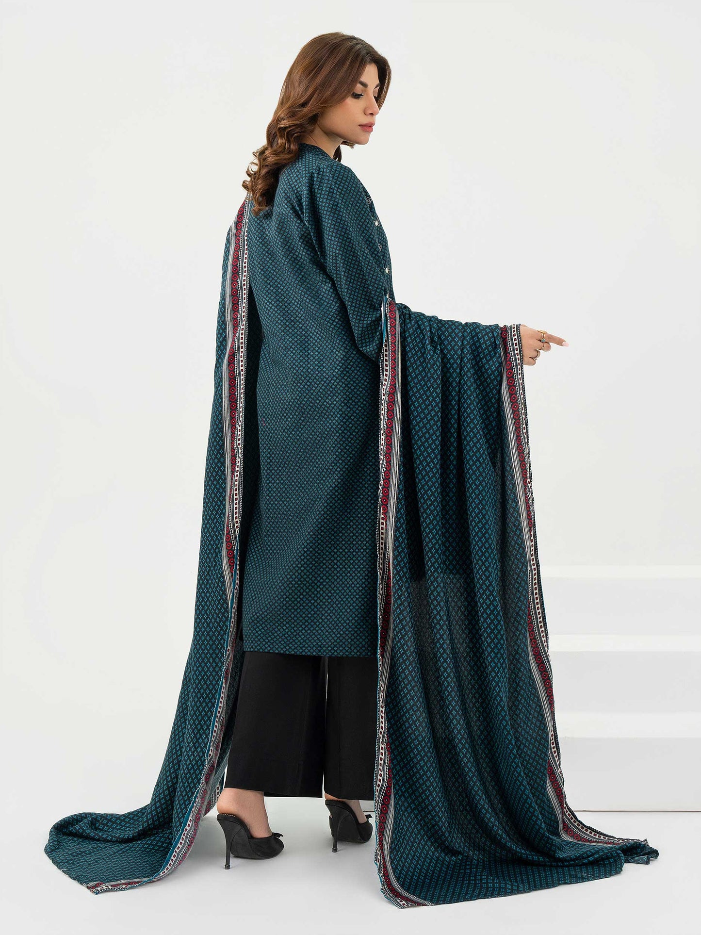 2 Piece Khaddar Suit-Embroidered (Pret)