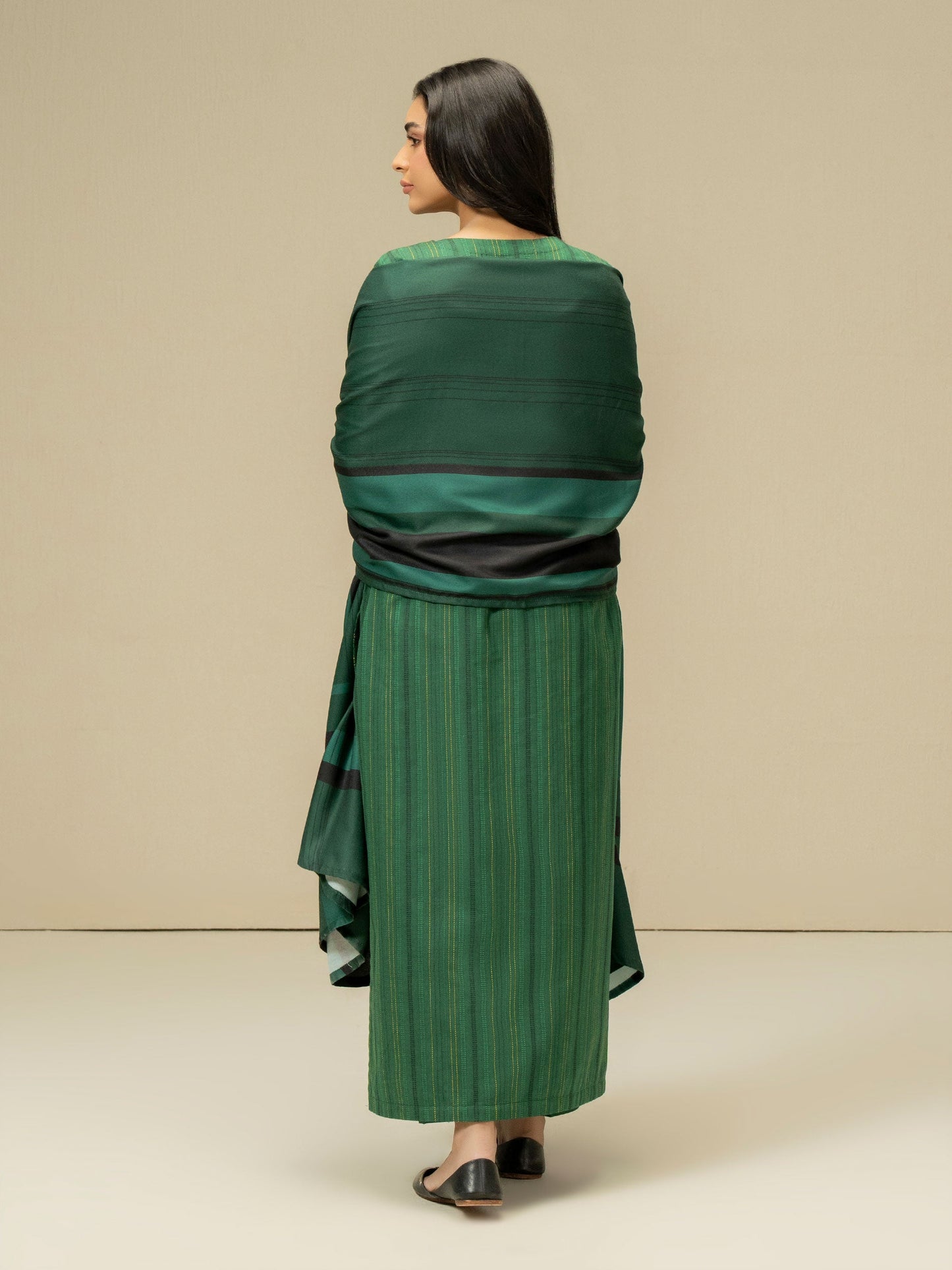 3 Piece Yarn Dyed Suit-Embroidered (Pret)