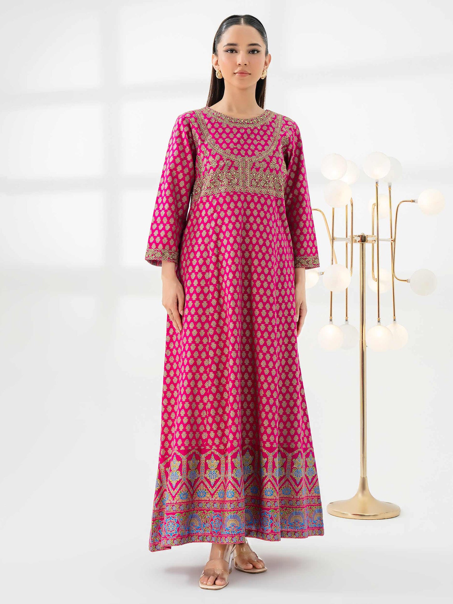 2 Piece Khaddar Suit-Embroidered (Pret)