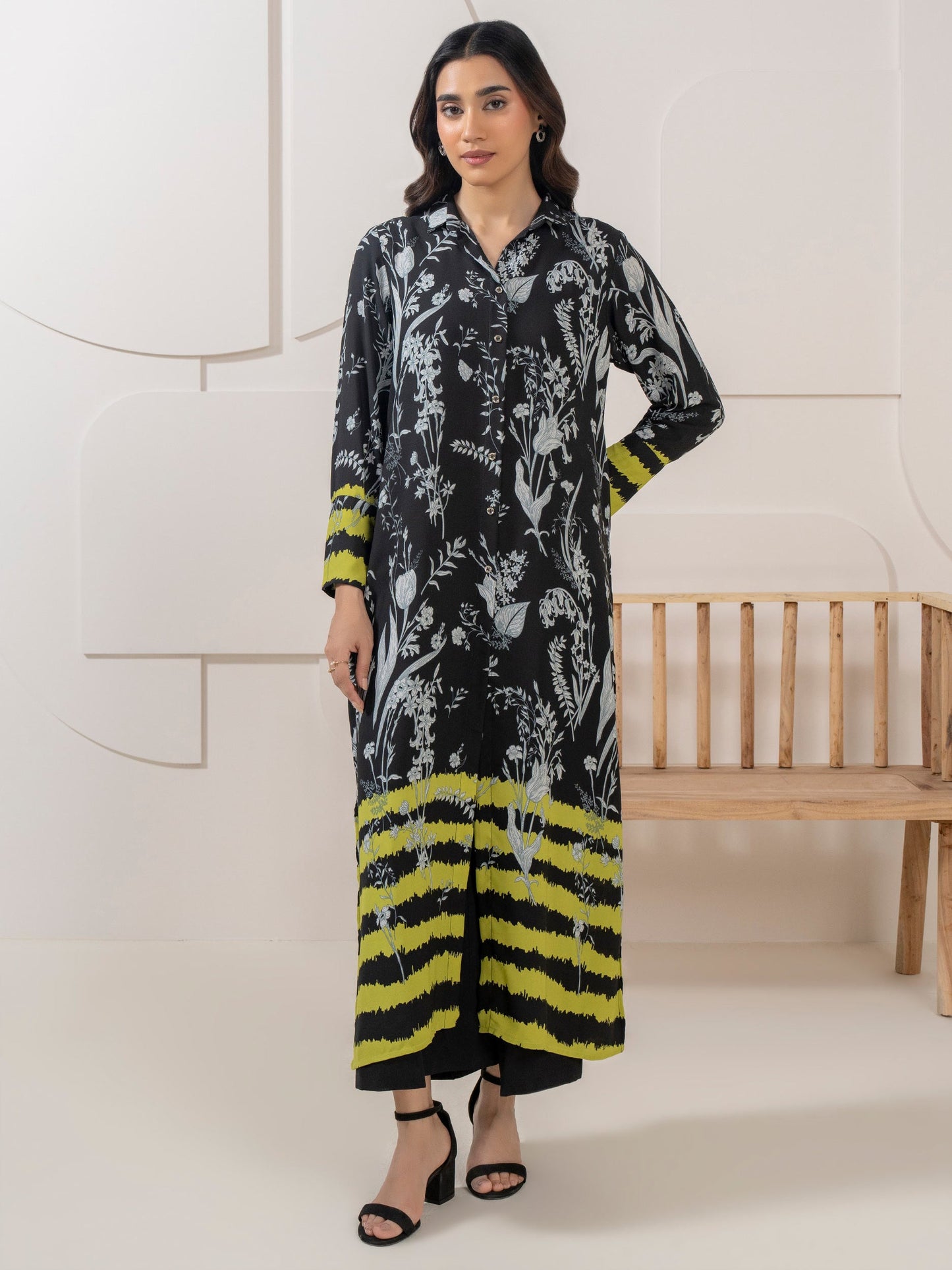 Viscose Dress-Printed (Pret)