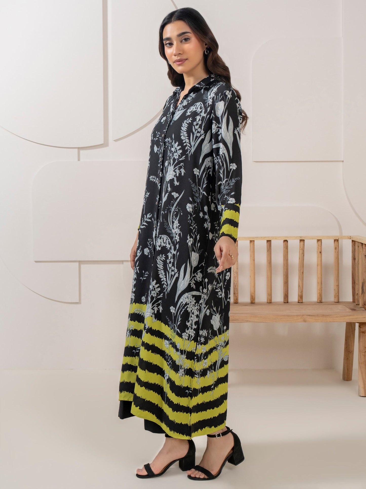 Viscose Dress-Printed (Pret)