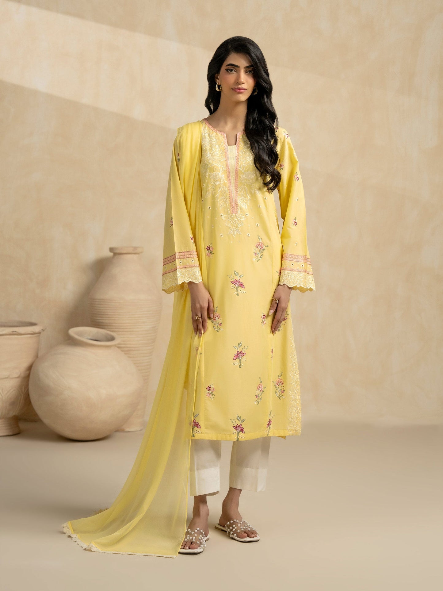 2 Piece Lawn Suit-Embroidered (Pret)