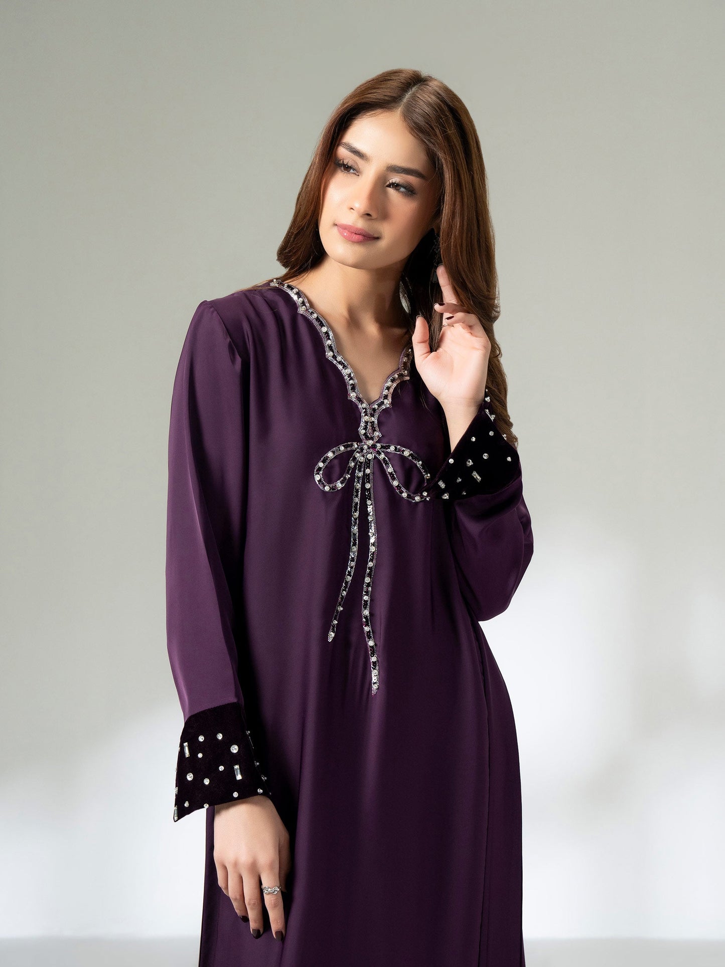 Silk Shirt-Embellished (Pret)