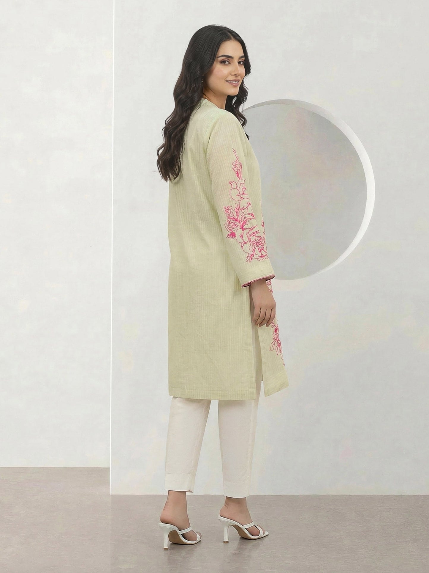 Lawn Shirt-Embroidered (Pret)