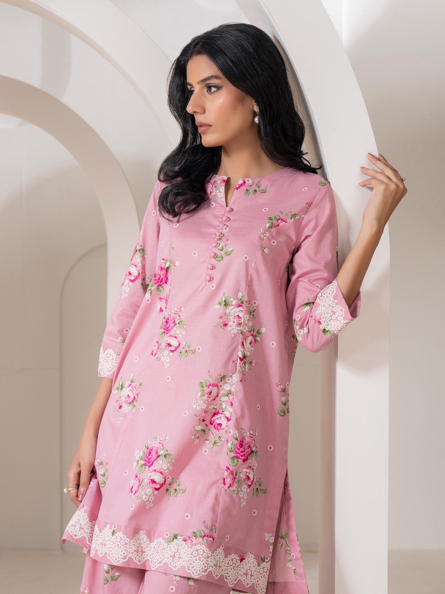 2 Piece Lawn Suit-Paste-Print (Pret)