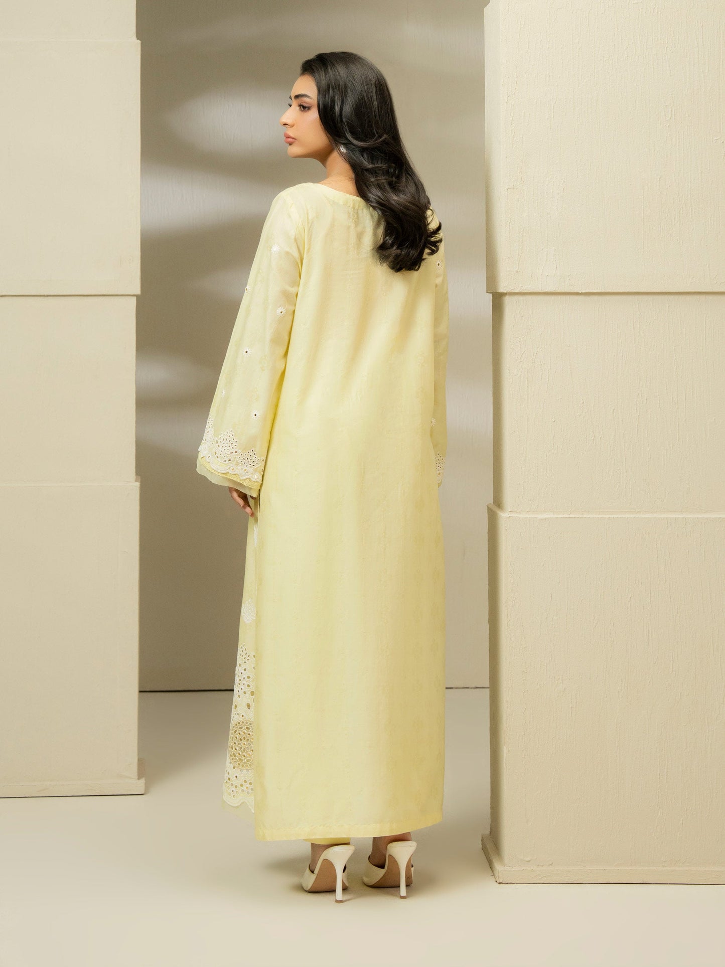 2 Piece Jacquard Suit-Embroidered (Pret)