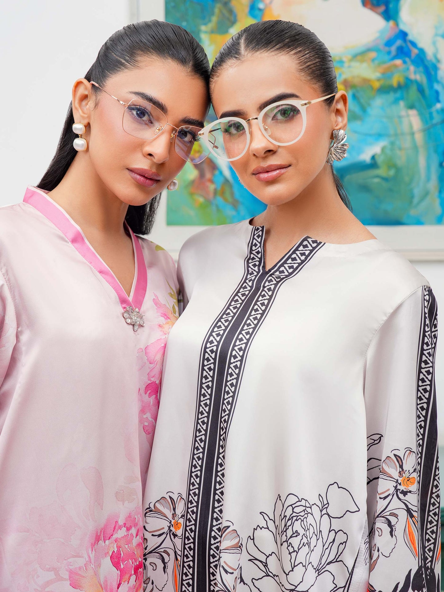 Silk Co-ord Set-Printed (Pret)