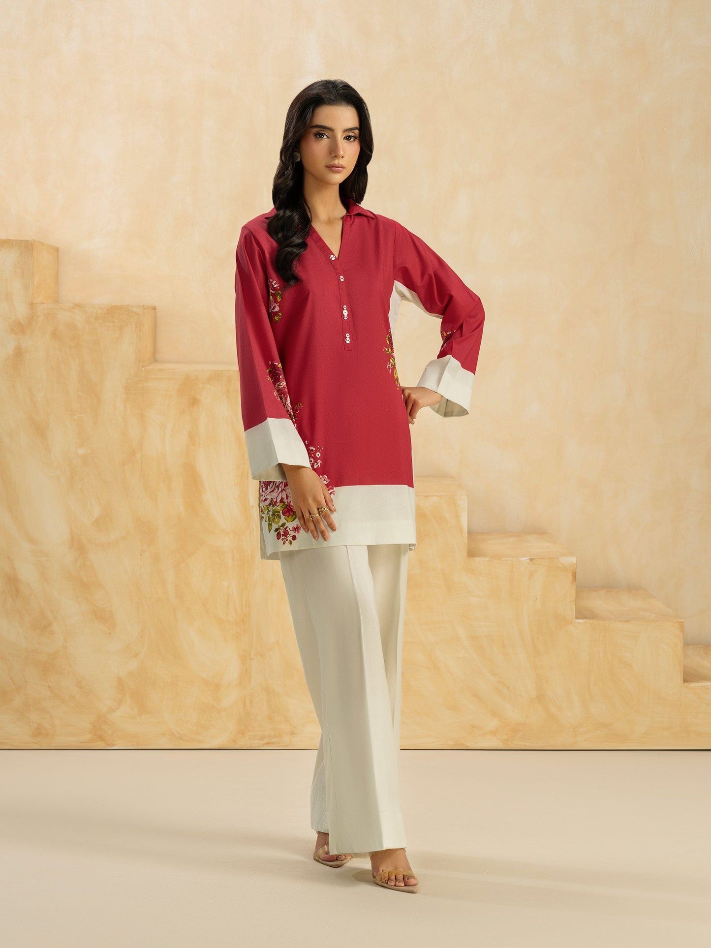 Cambric Co-ord Set-Printed (Pret)