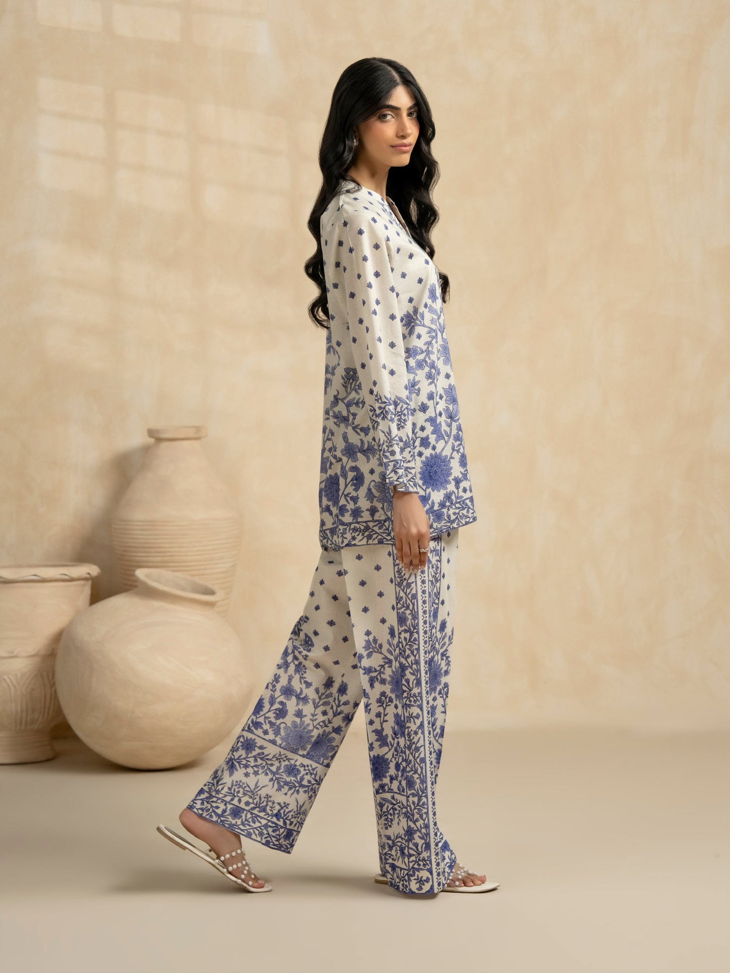 Lawn Co-ord Set-Printed (Pret)