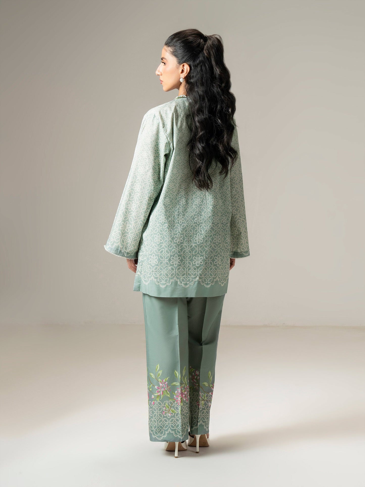 Cambric Co-ord Set-Printed (Pret)