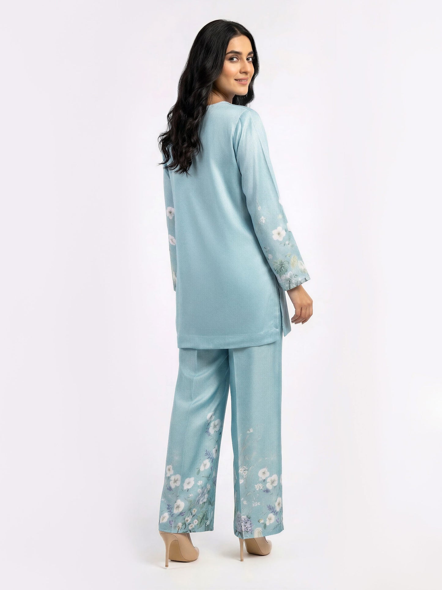 Silk Co-ord set- Embroidered