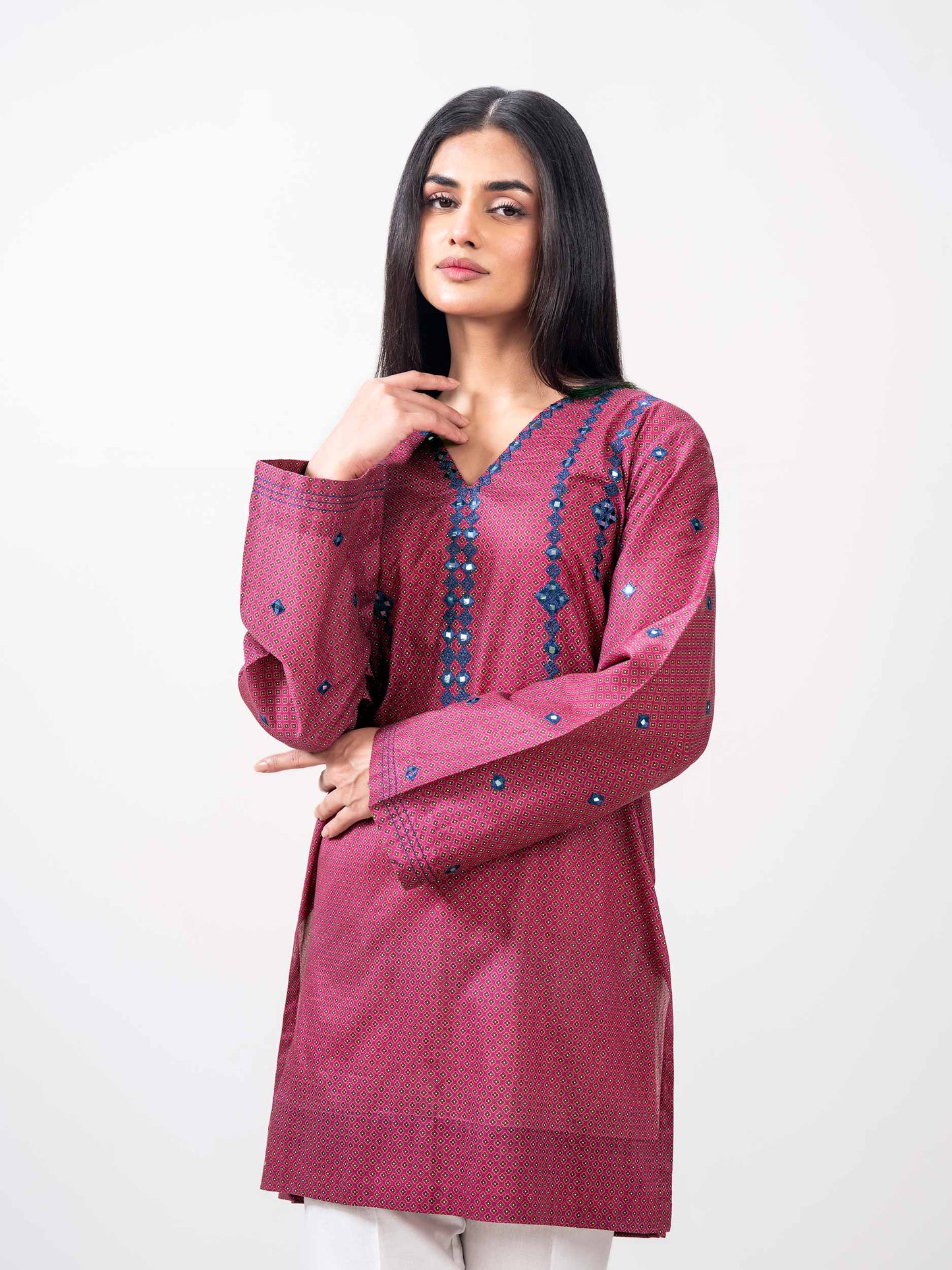 Lawn Kurti- Embroidered (Pret)