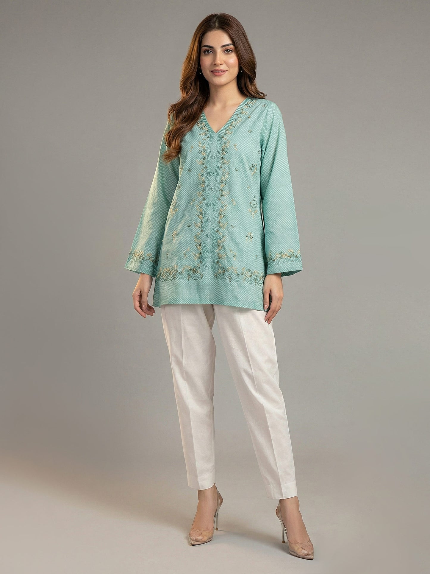 Lawn Kurti- Embroidered (Pret)