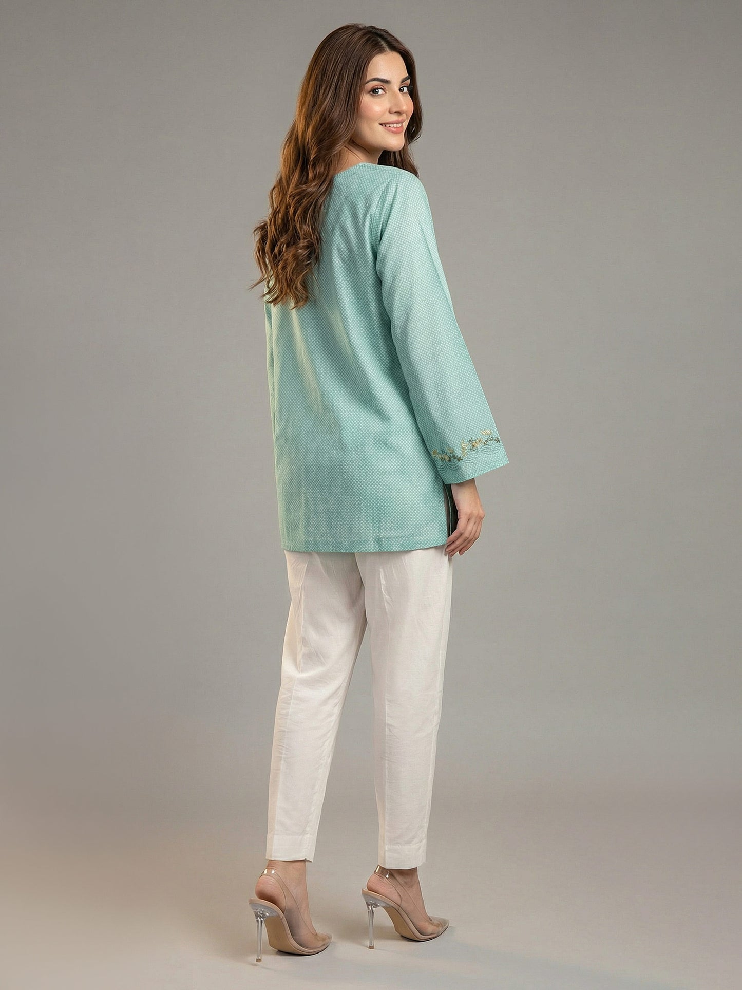 Lawn Kurti- Embroidered (Pret)