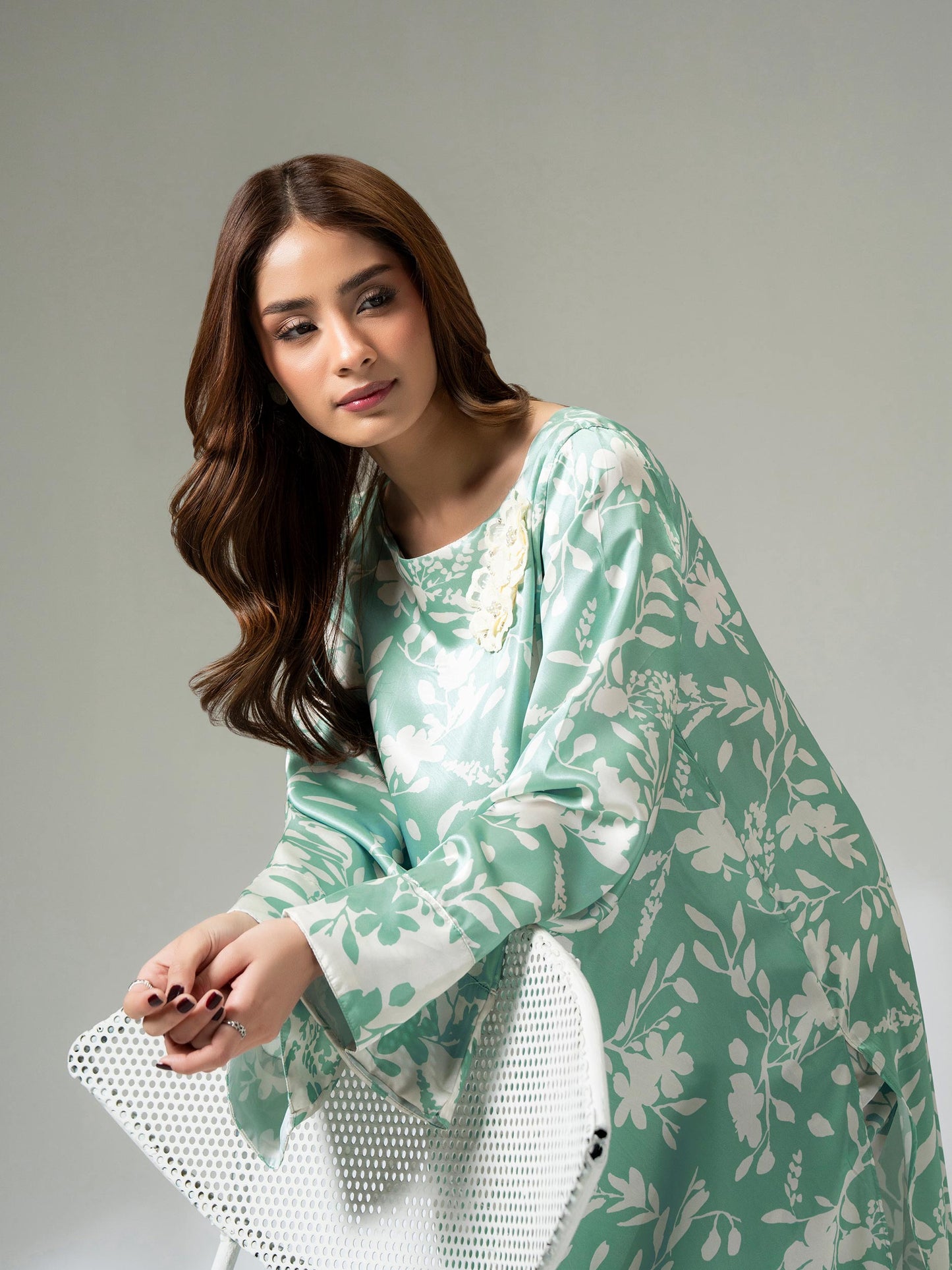 2 Piece Silk Suit (Pret)