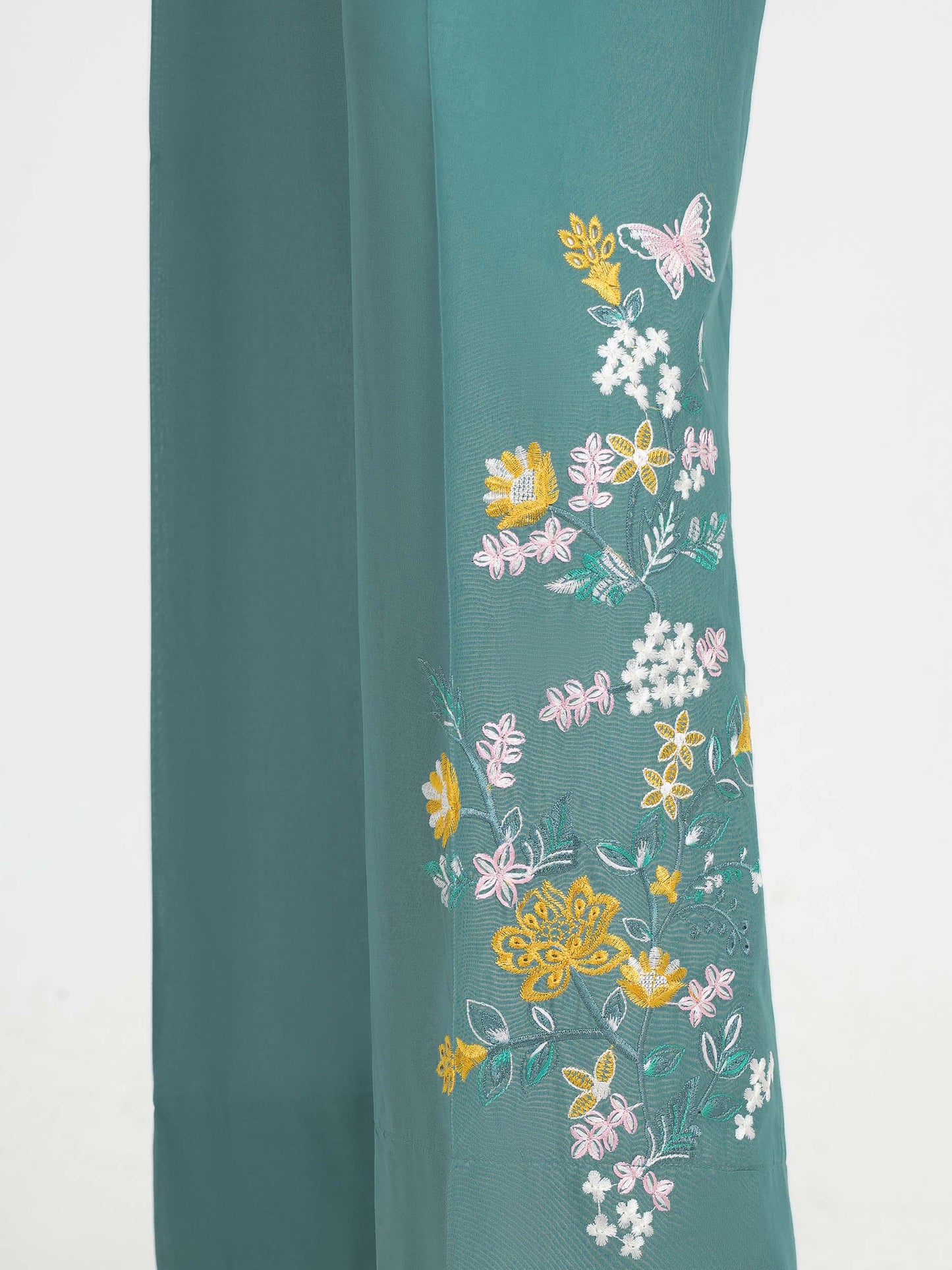 2 Piece Lawn Slub Suit- Embroidered (Pret)