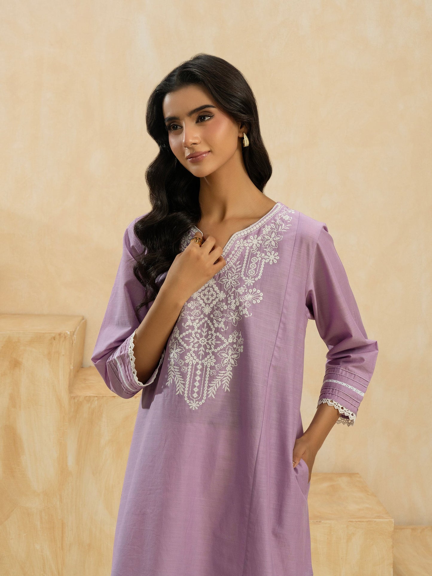 2 Piece Lawn Suit-Embroidered (Pret)