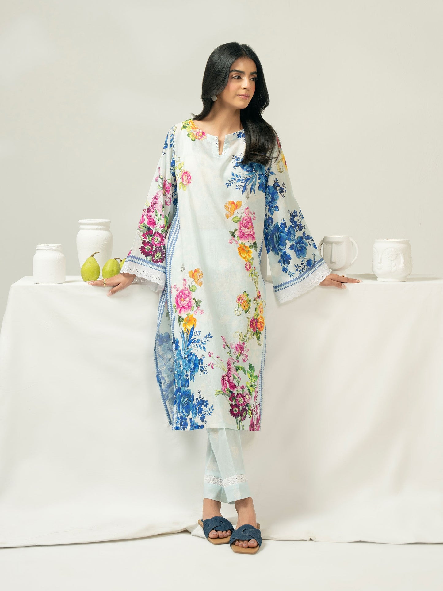 2 Piece Dobby Suit-Printed (Pret)