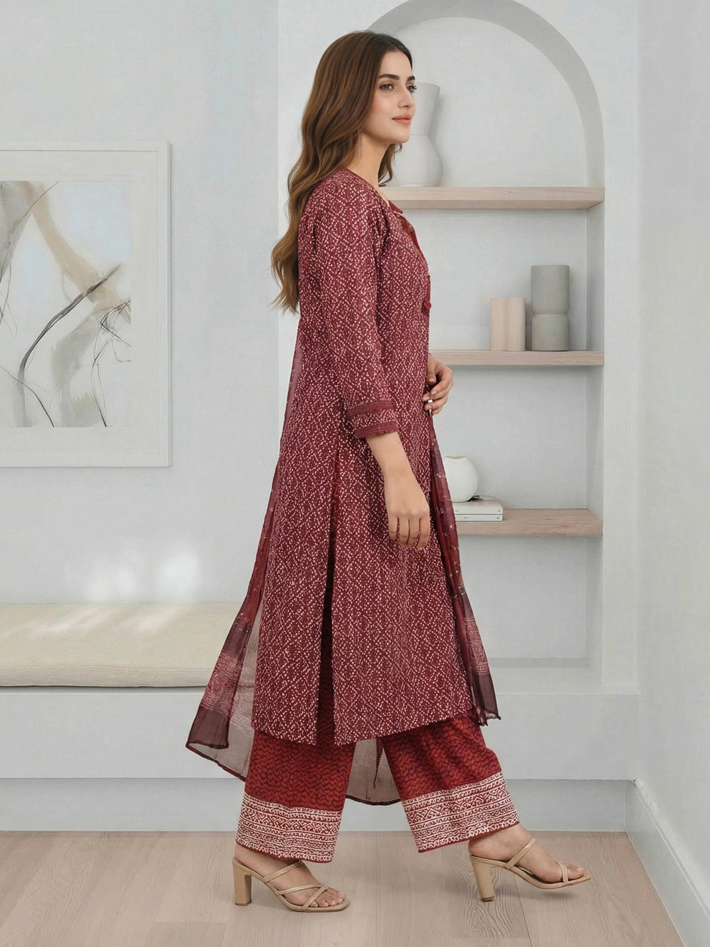 3 Piece Lawn Suit- Embroidered (Pret)