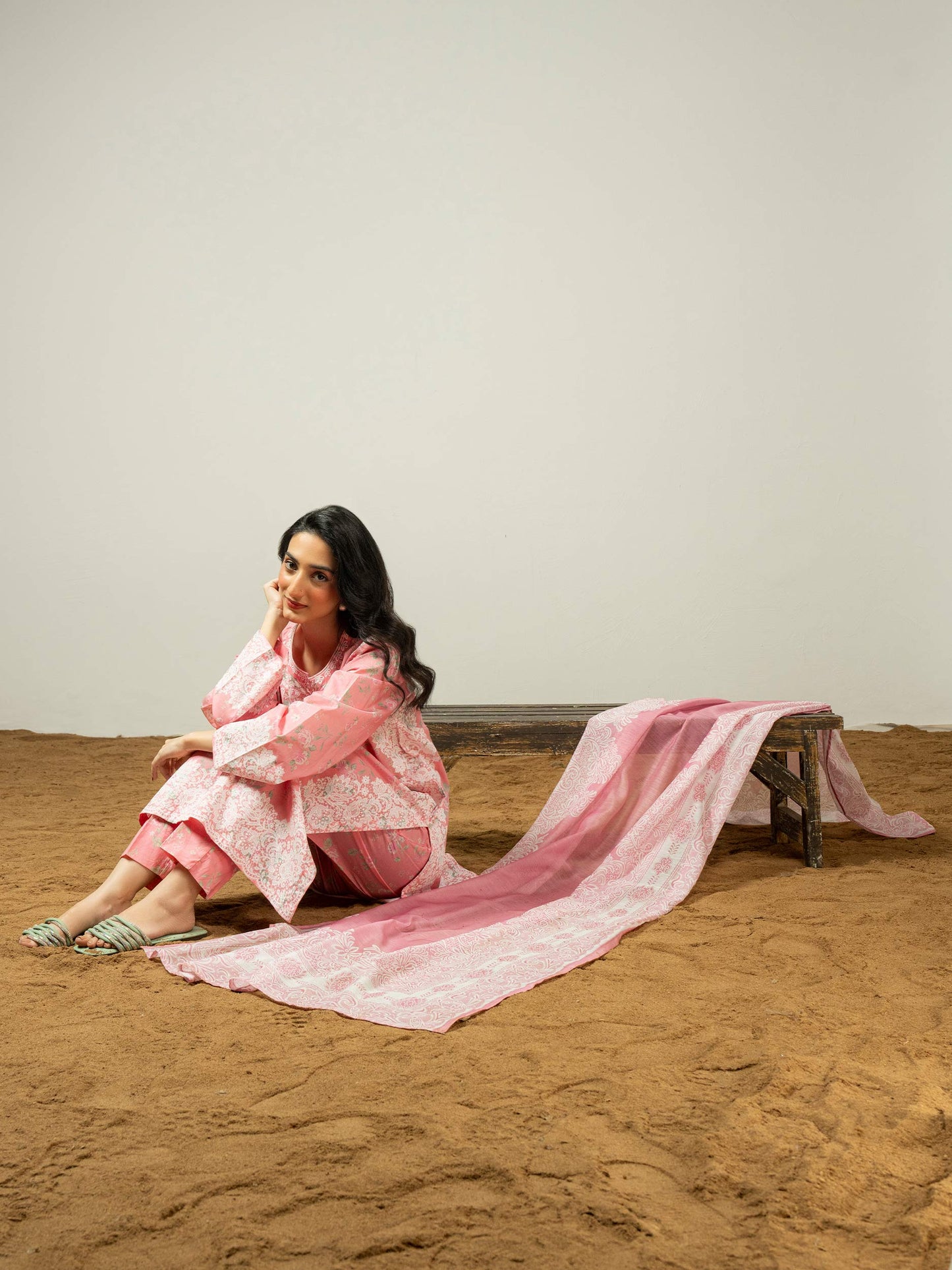 3 Piece Lawn Suit-Paste Print (Pret)