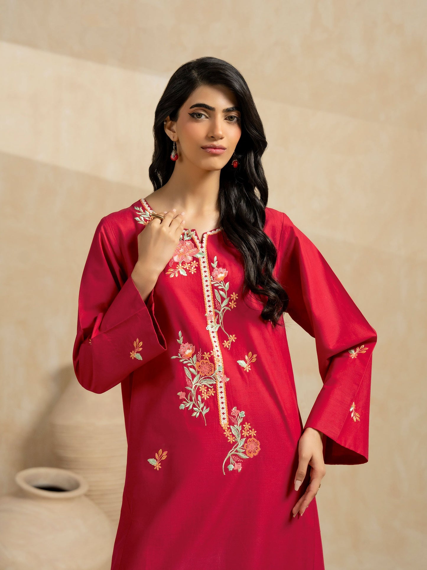 2 Piece Lawn Suit-Embroidered (Pret)