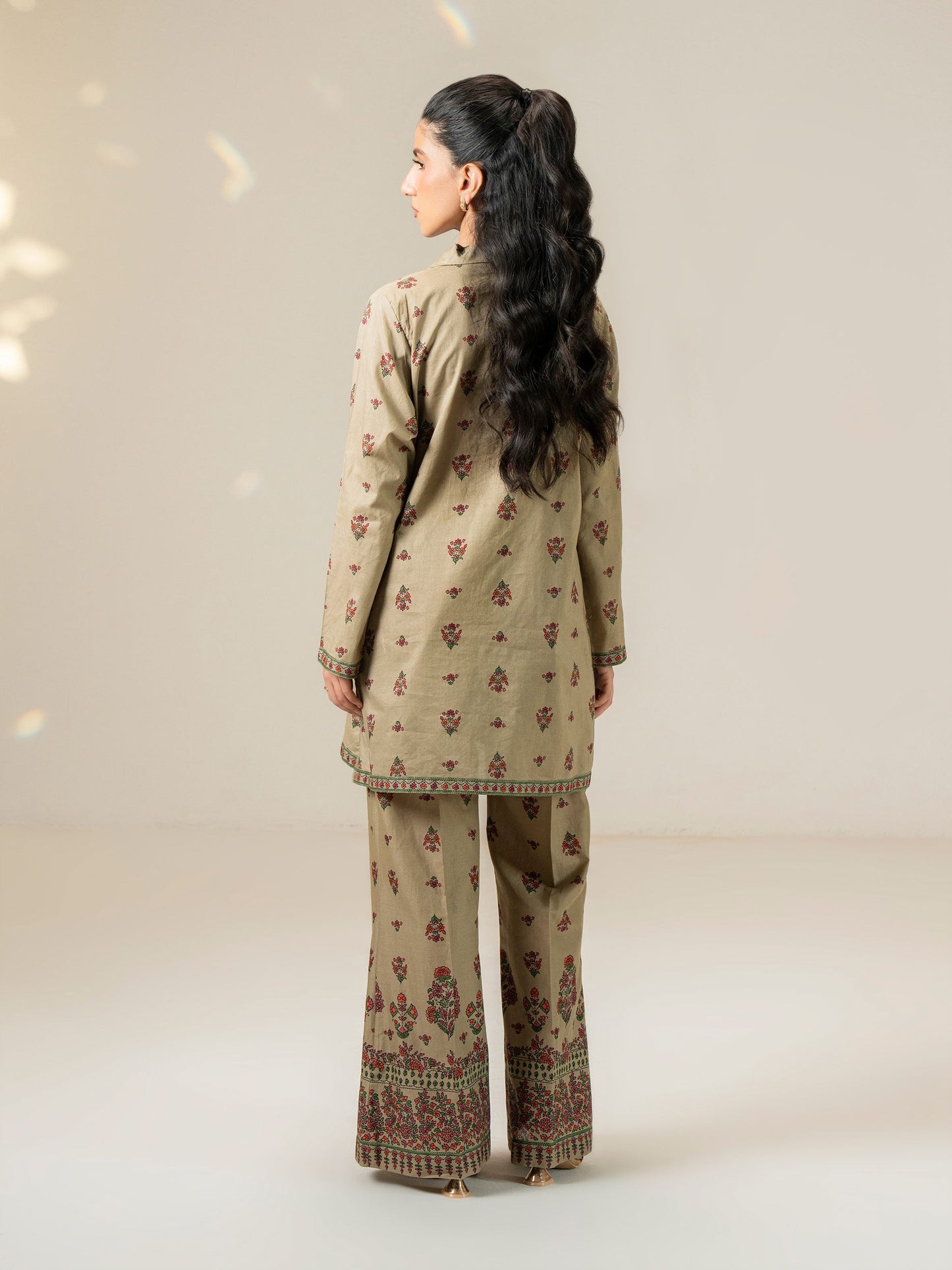 2 Piece Cambric Suit-Printed (Pret)