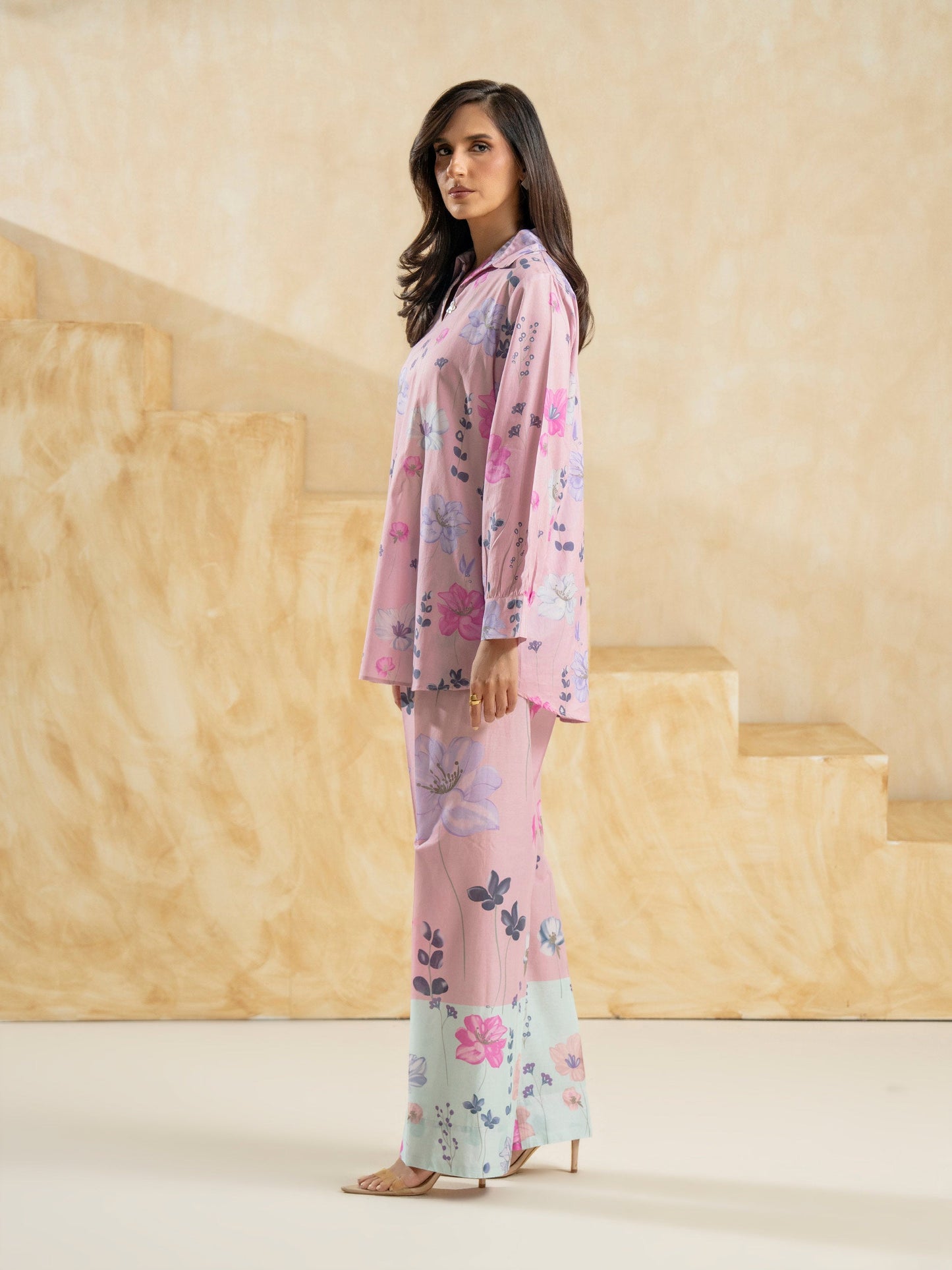 Cambric Co-ord Set-Printed (Pret)