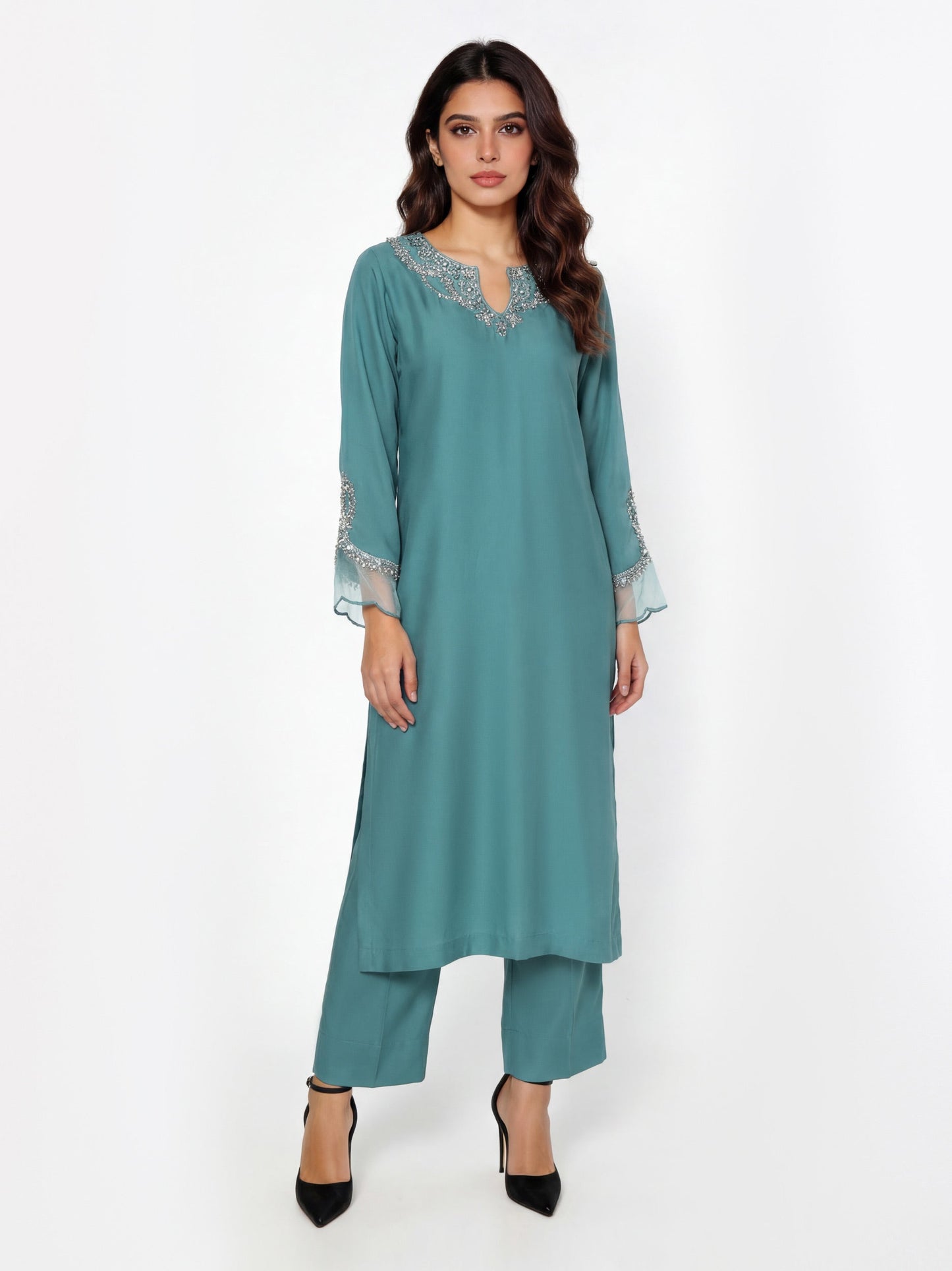2 Piece Grip Suit- Embroidered (Pret)