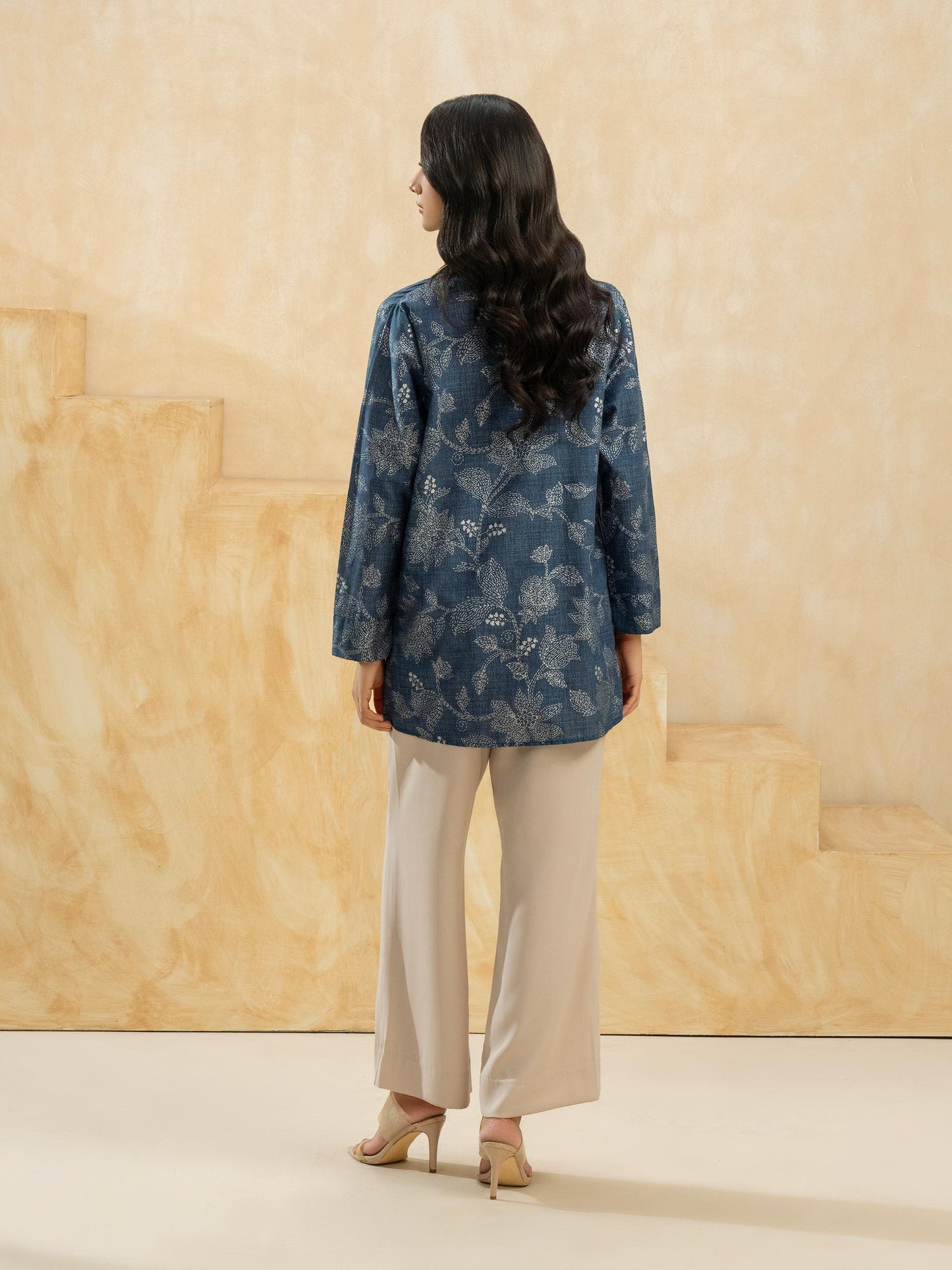 Cambric Kurti-Paste Print (Pret)