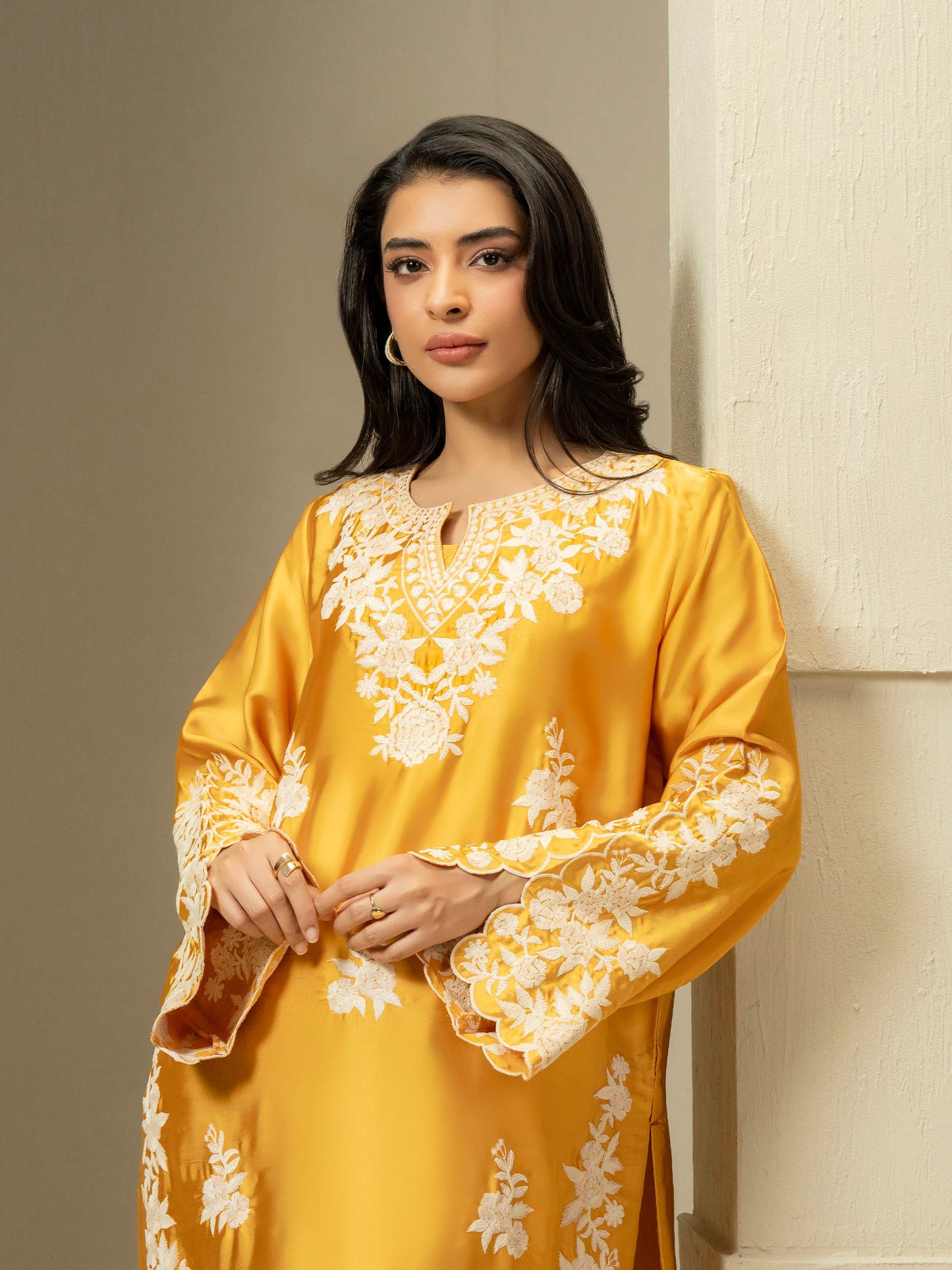 2 Piece Silk Suit-Embroidered (Pret)