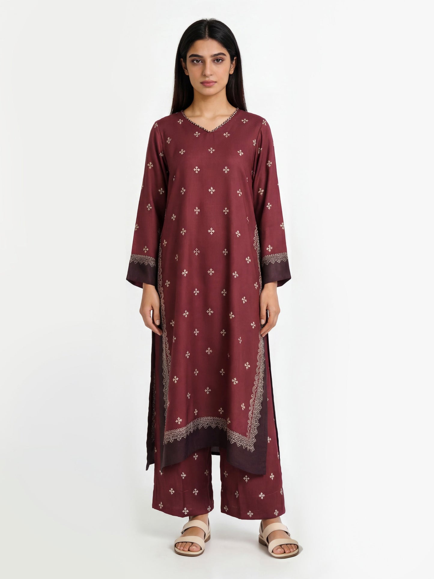 2 Piece Silk Suit (Pret)