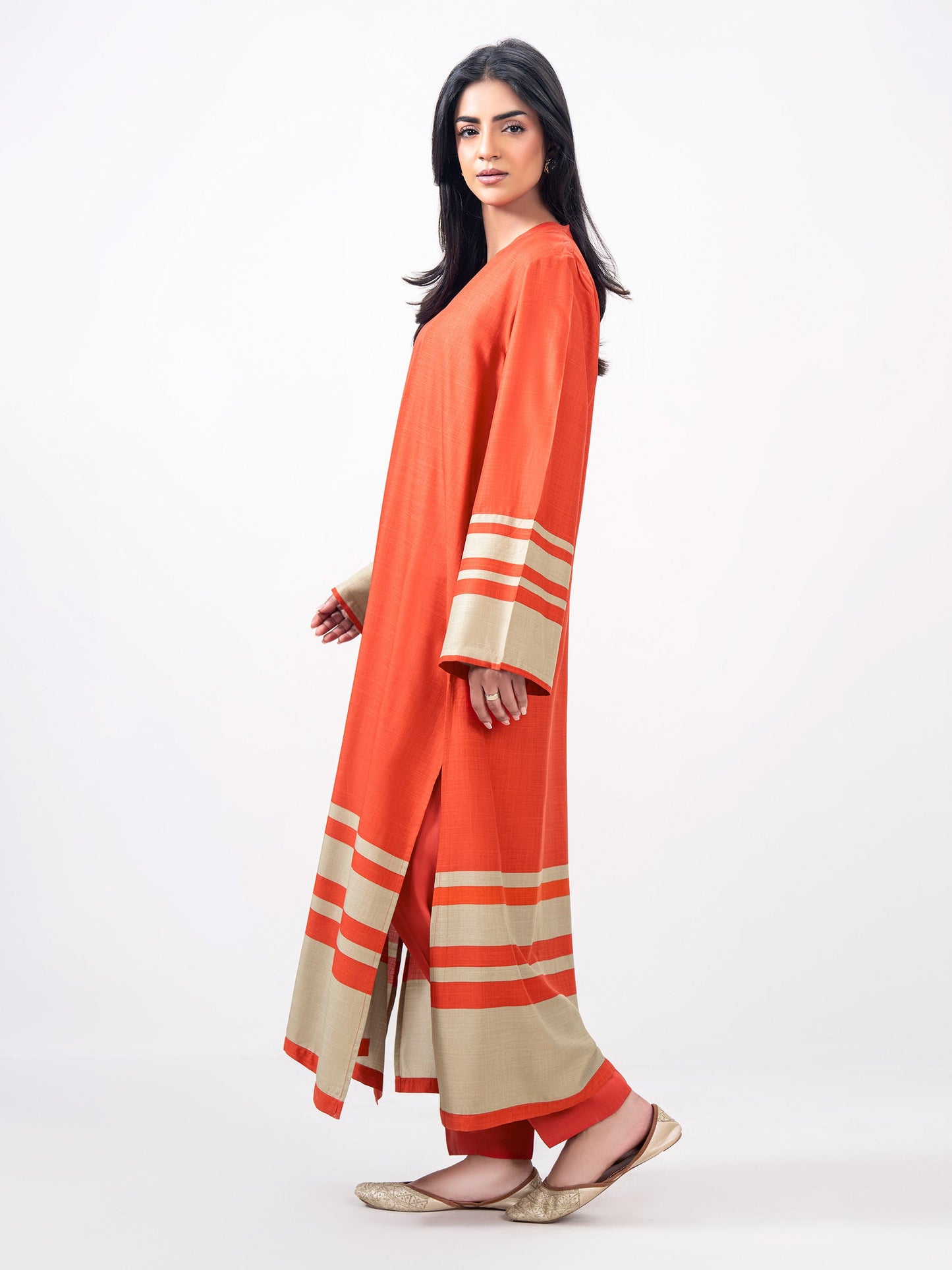 2 Piece Viscose Slub Suit (Pret)