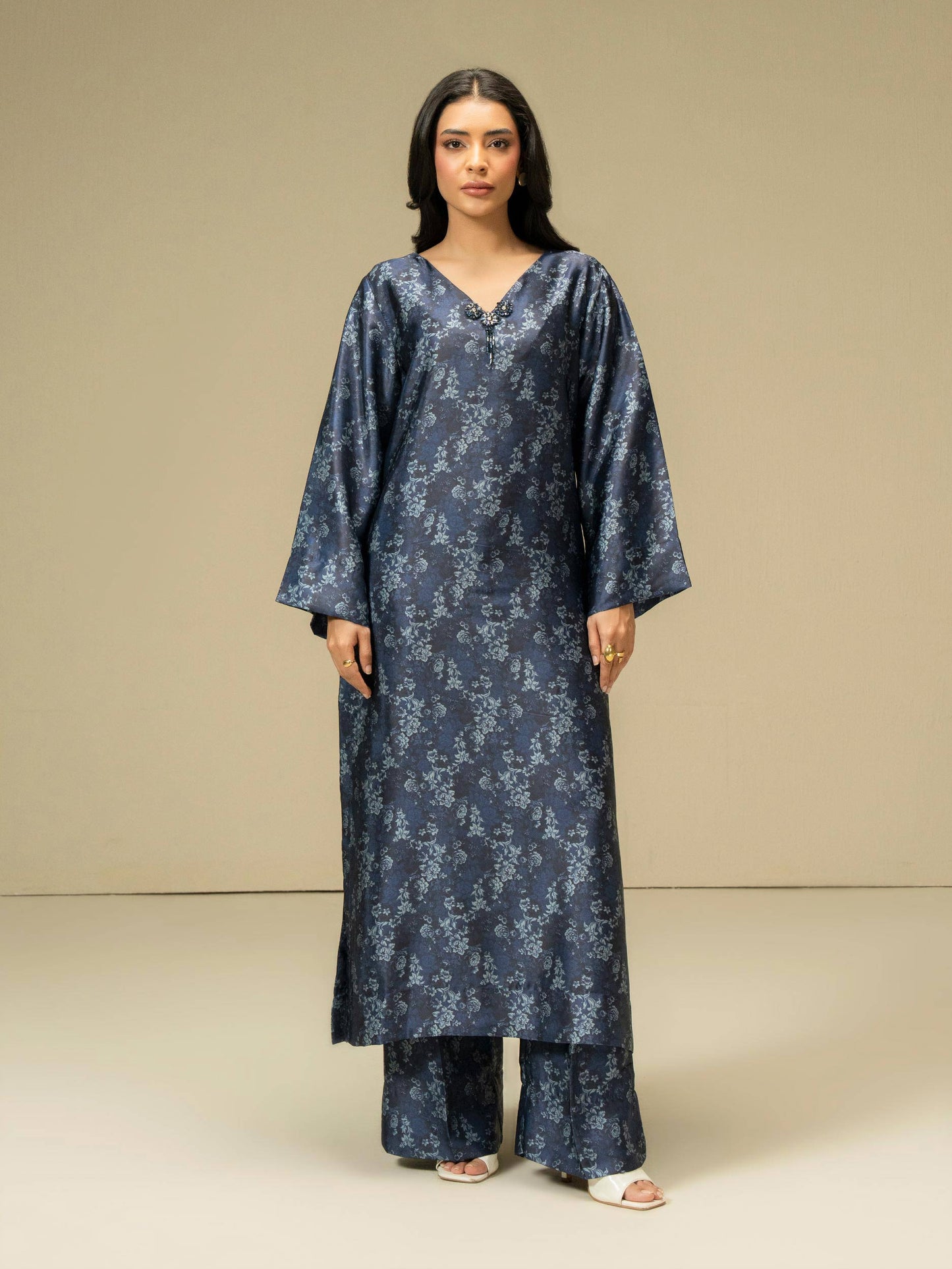 2 Piece Silk Suit-Printed (Pret)