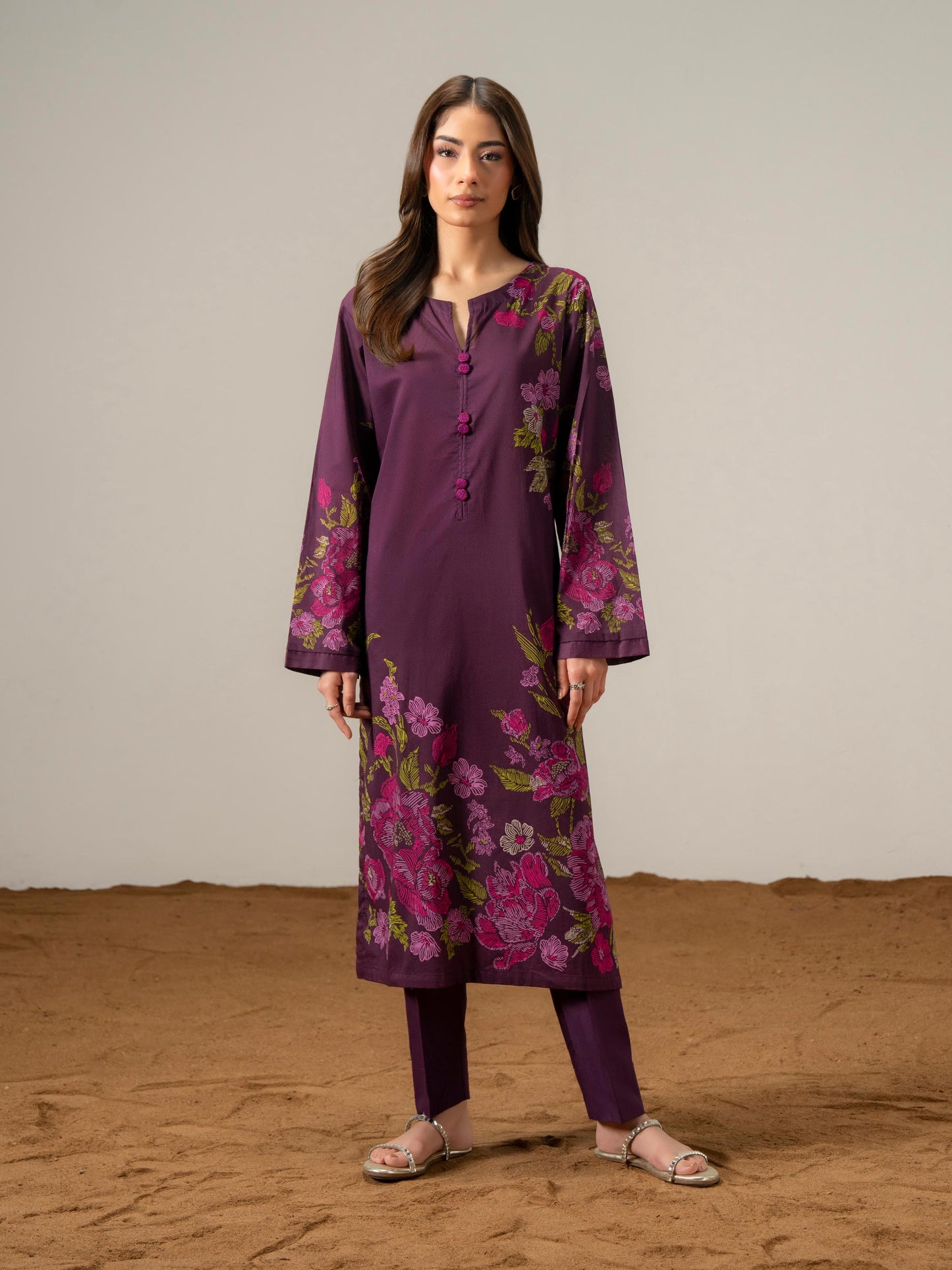 2 Piece Lawn Suit-Printed (Pret)