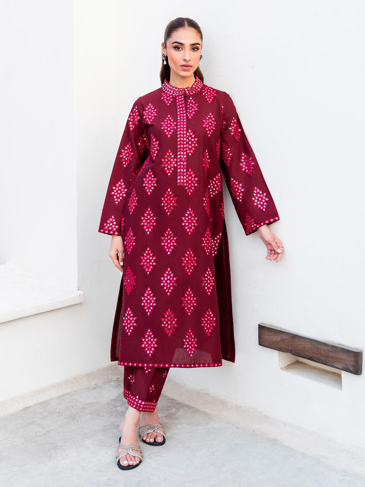 Riwayat by Eileen Pret Embroidered Chiffon 4 Piece Suit C11-Camilla Lilac - Festive Collection main image 0