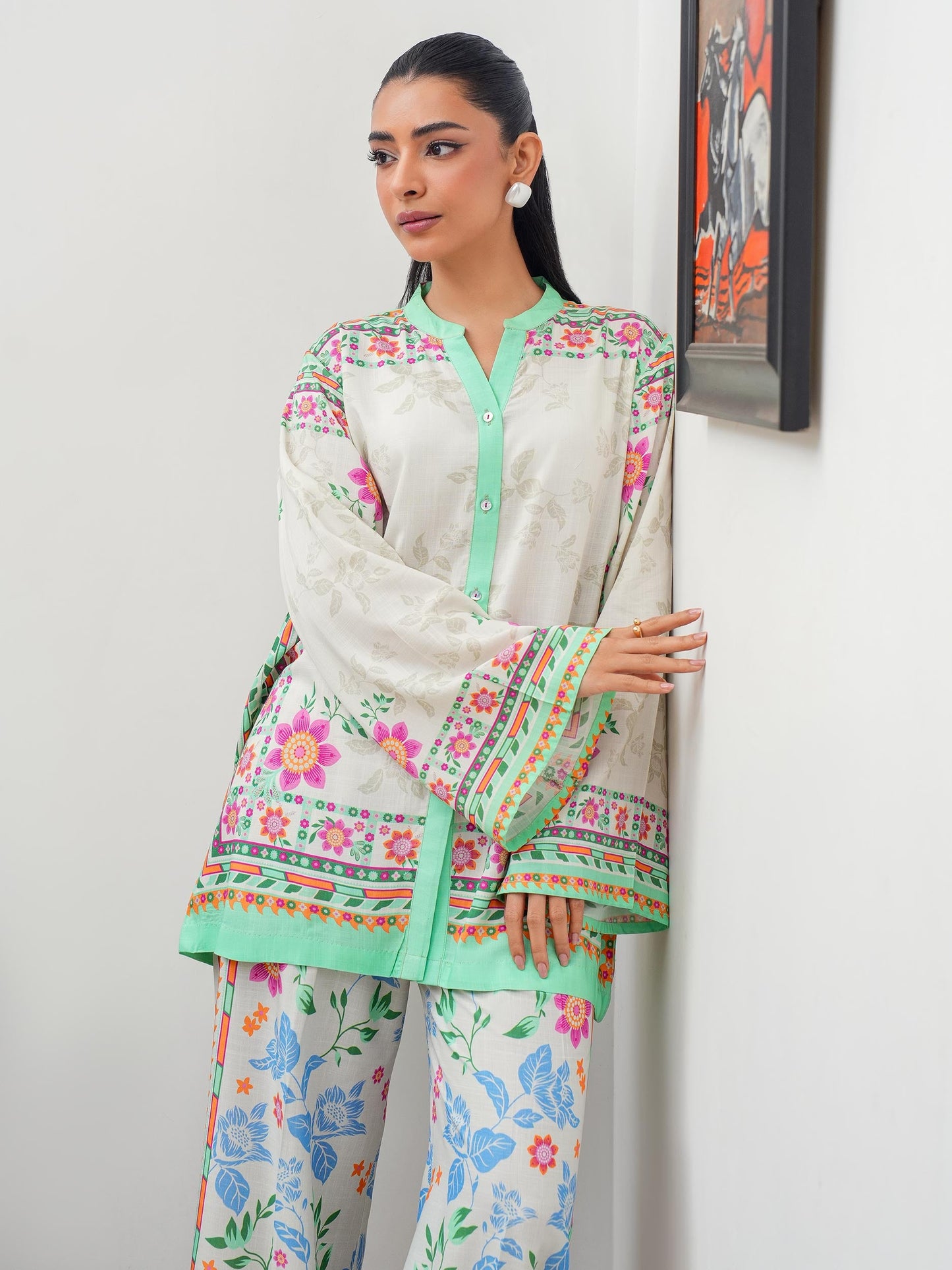 Viscose Co-ord Set-Printed (Pret)