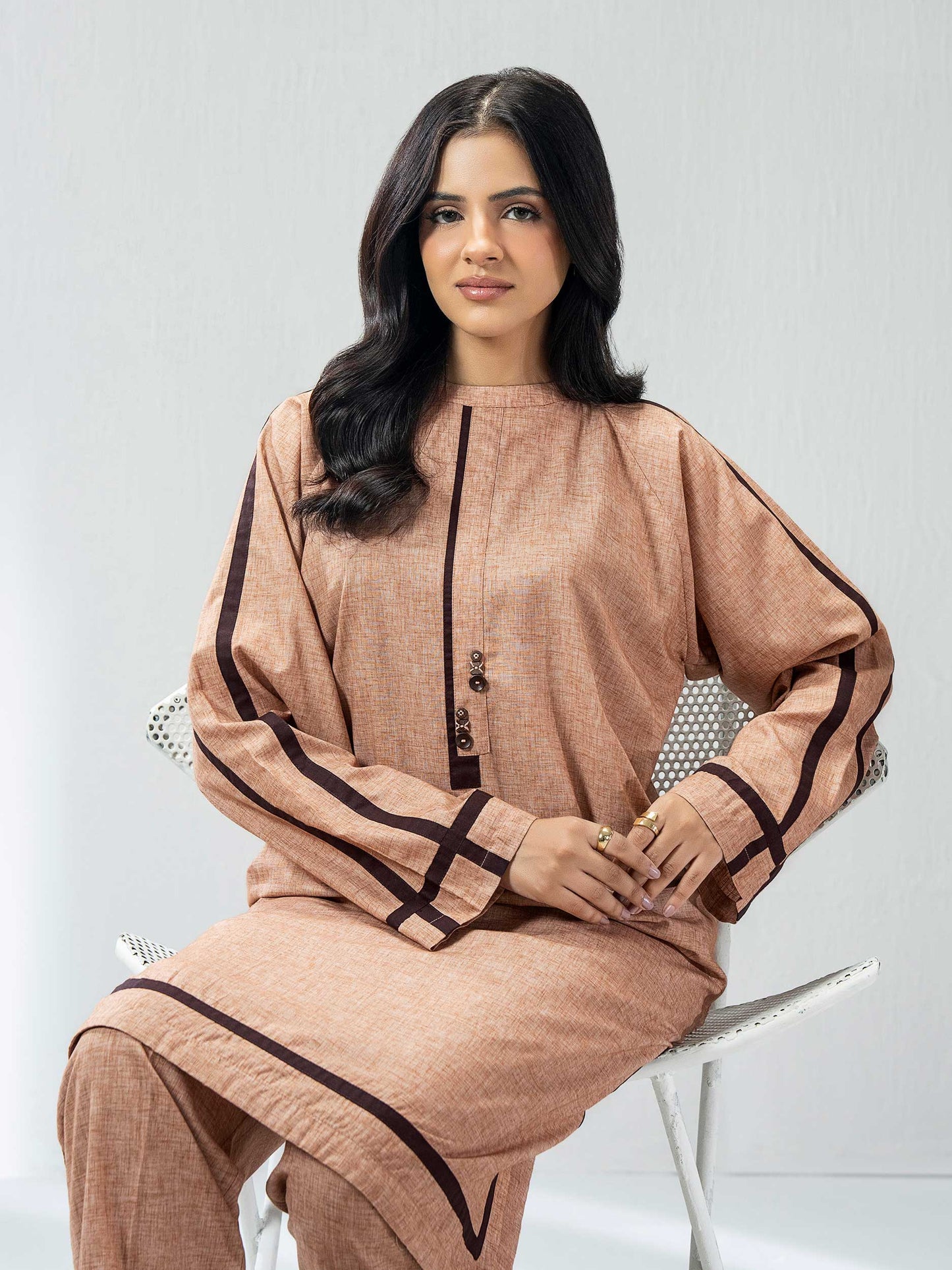 2 Piece Yarn Dyed Suit (Pret)