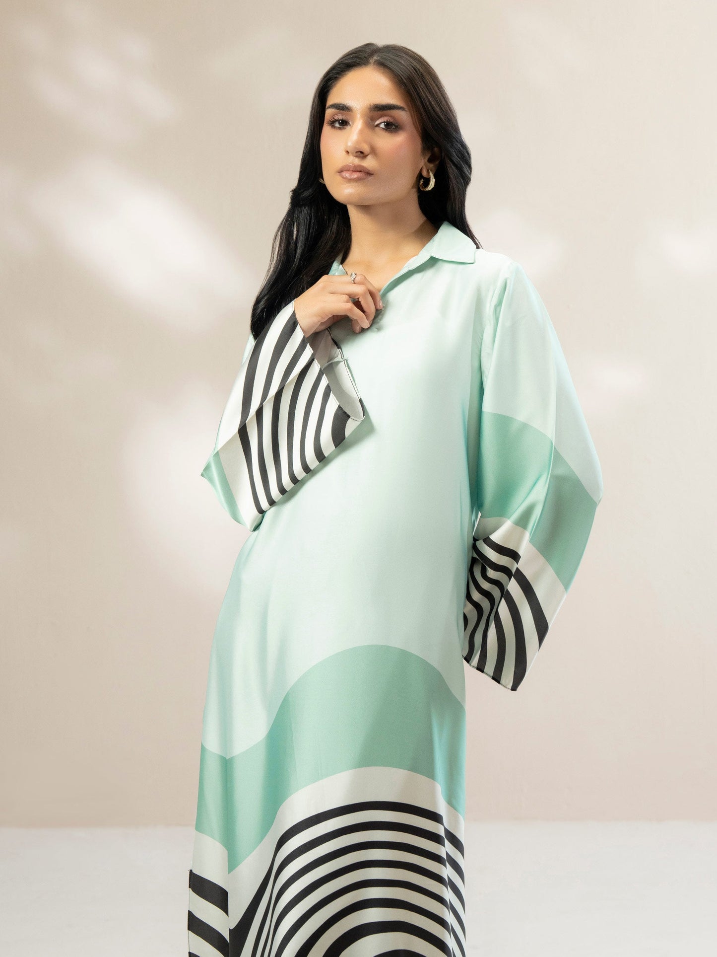 Silk Shirt-Printed (Pret)