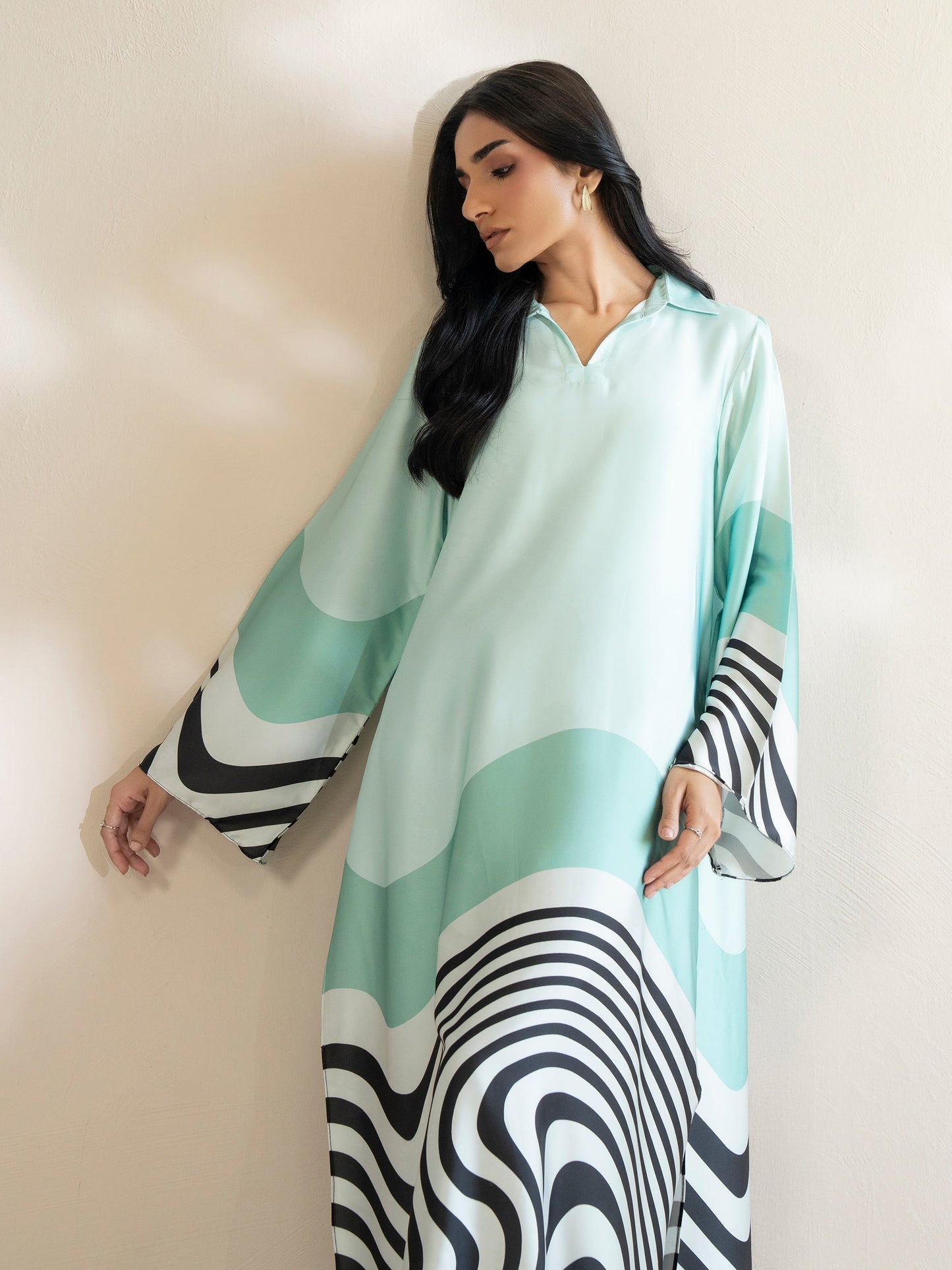 Silk Shirt-Printed (Pret)