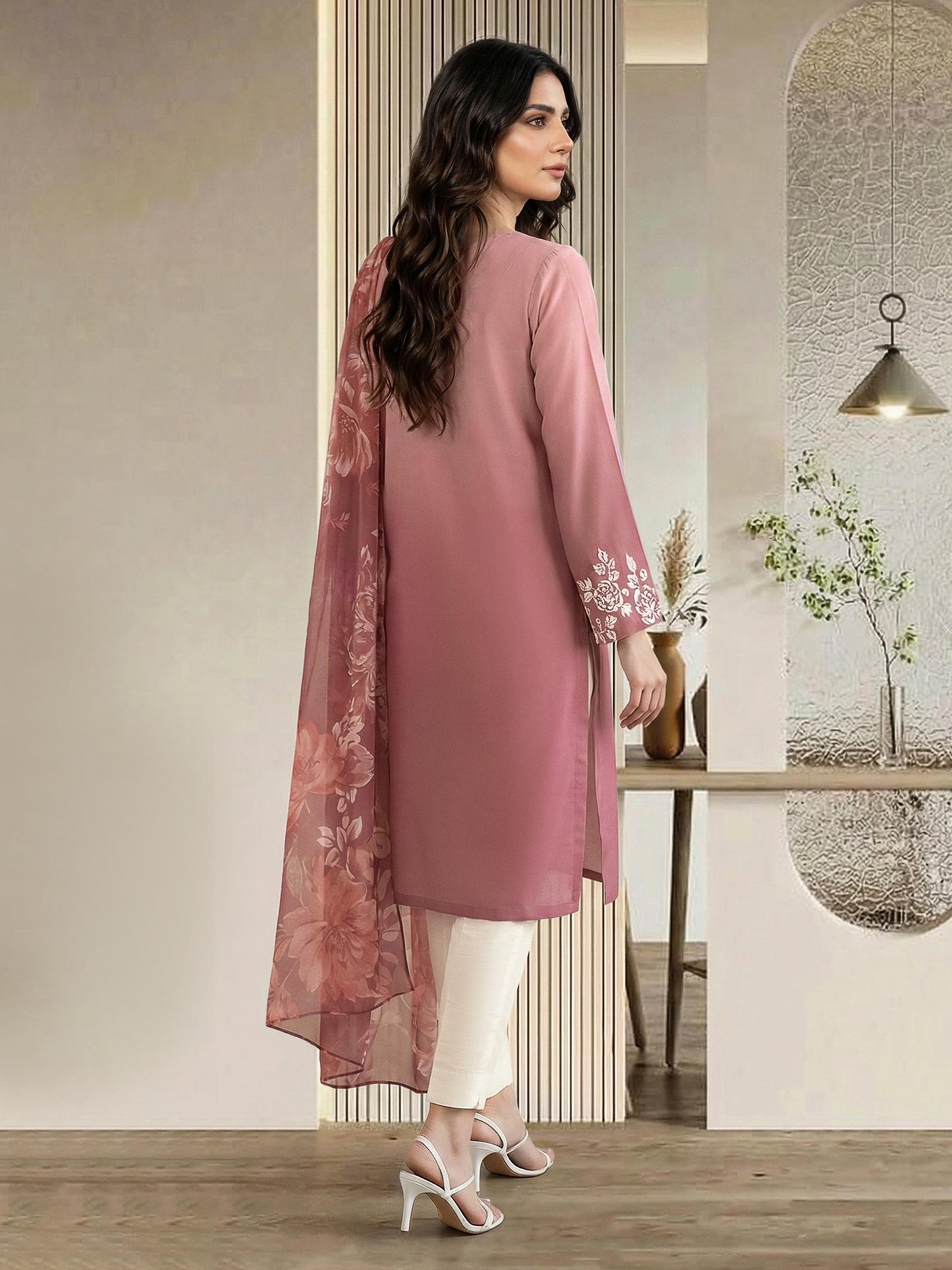 2 Piece Lawn Suit- Embroidered (Pret)