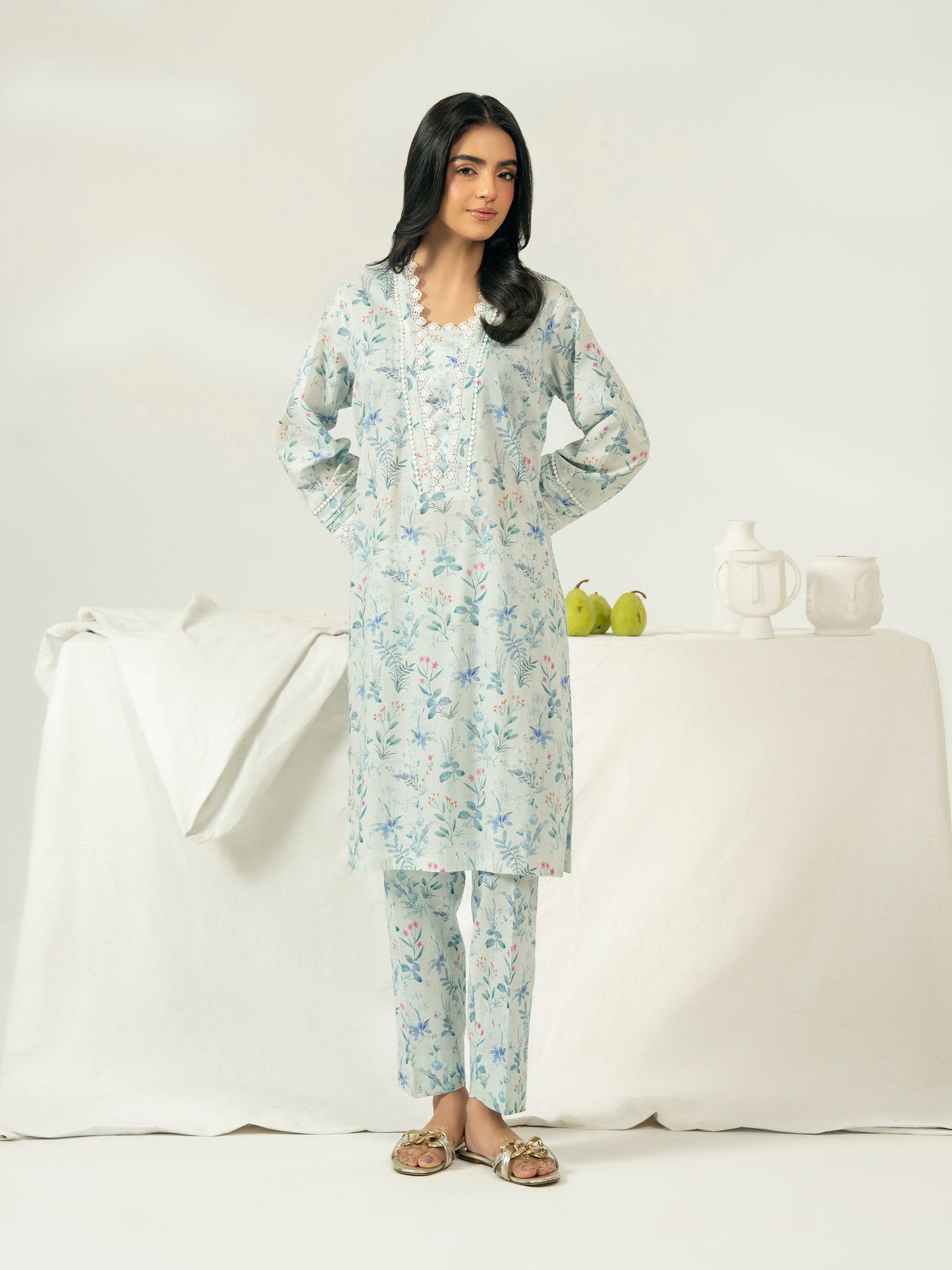 2 Piece Lawn Suit-Embroidered (Pret)