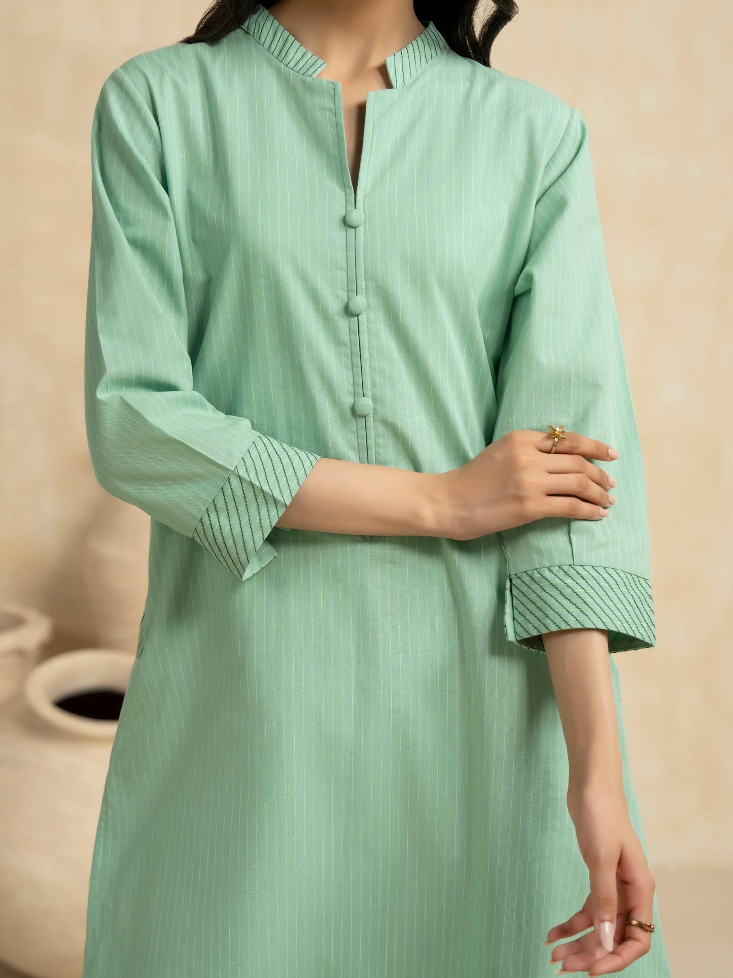 2 Piece Yarn Dyed Suit-Printed (Pret)