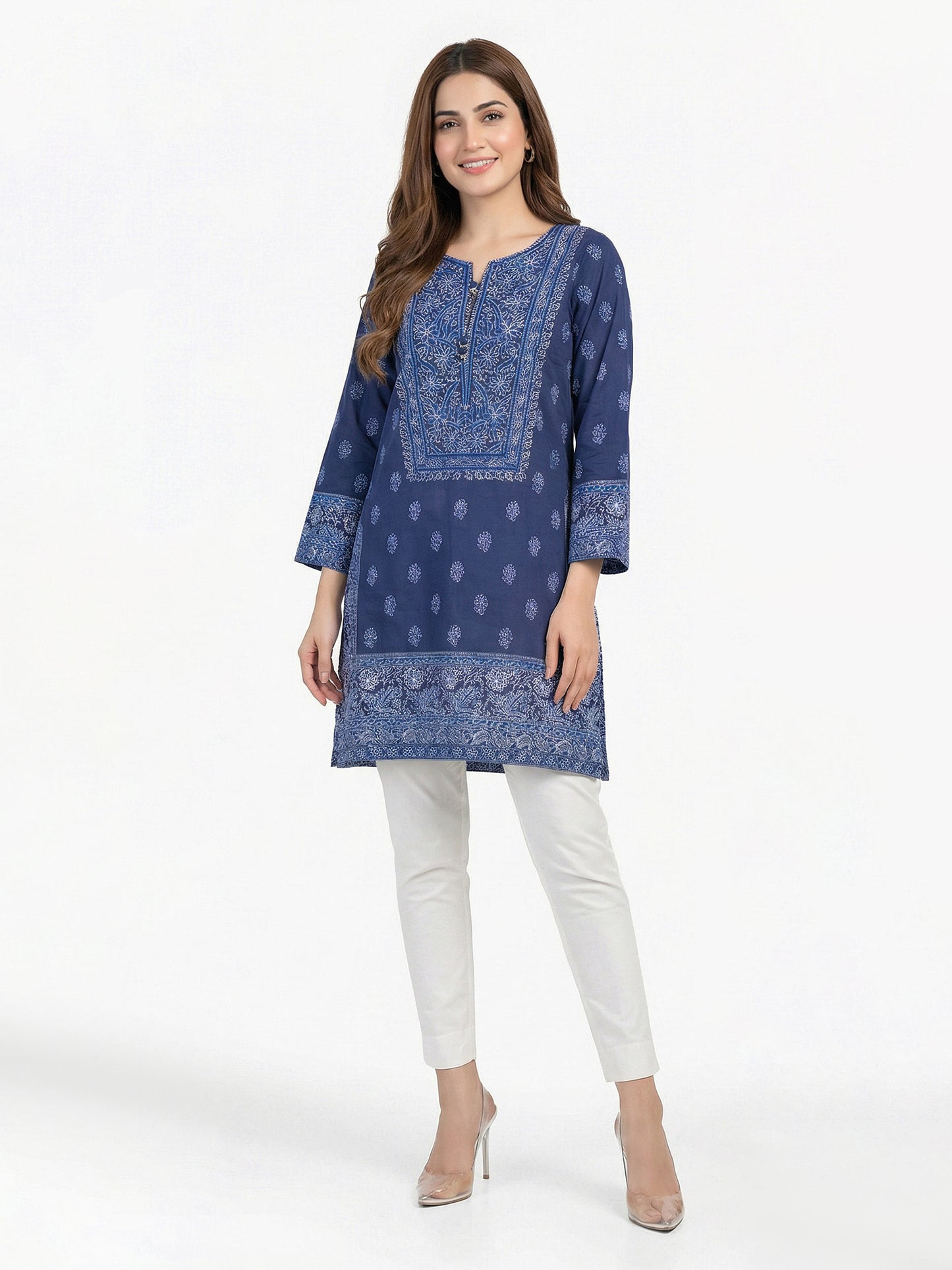 Cambric Slub Kurti (Pret)