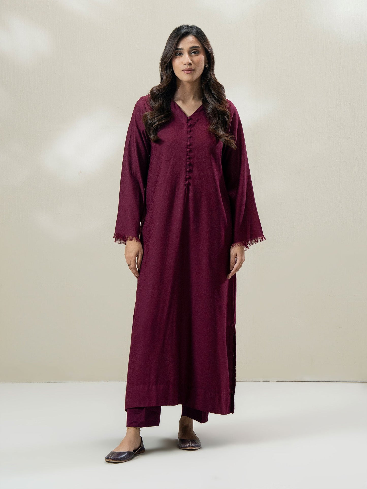 2-Piece Self Jacquard Suit (Pret)