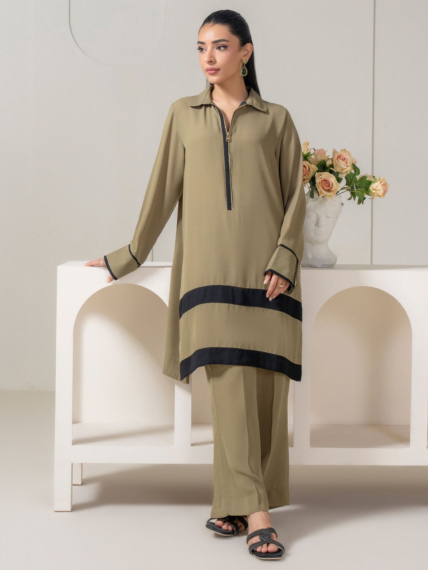 Grip Co-ord Set-Dyed (Pret)